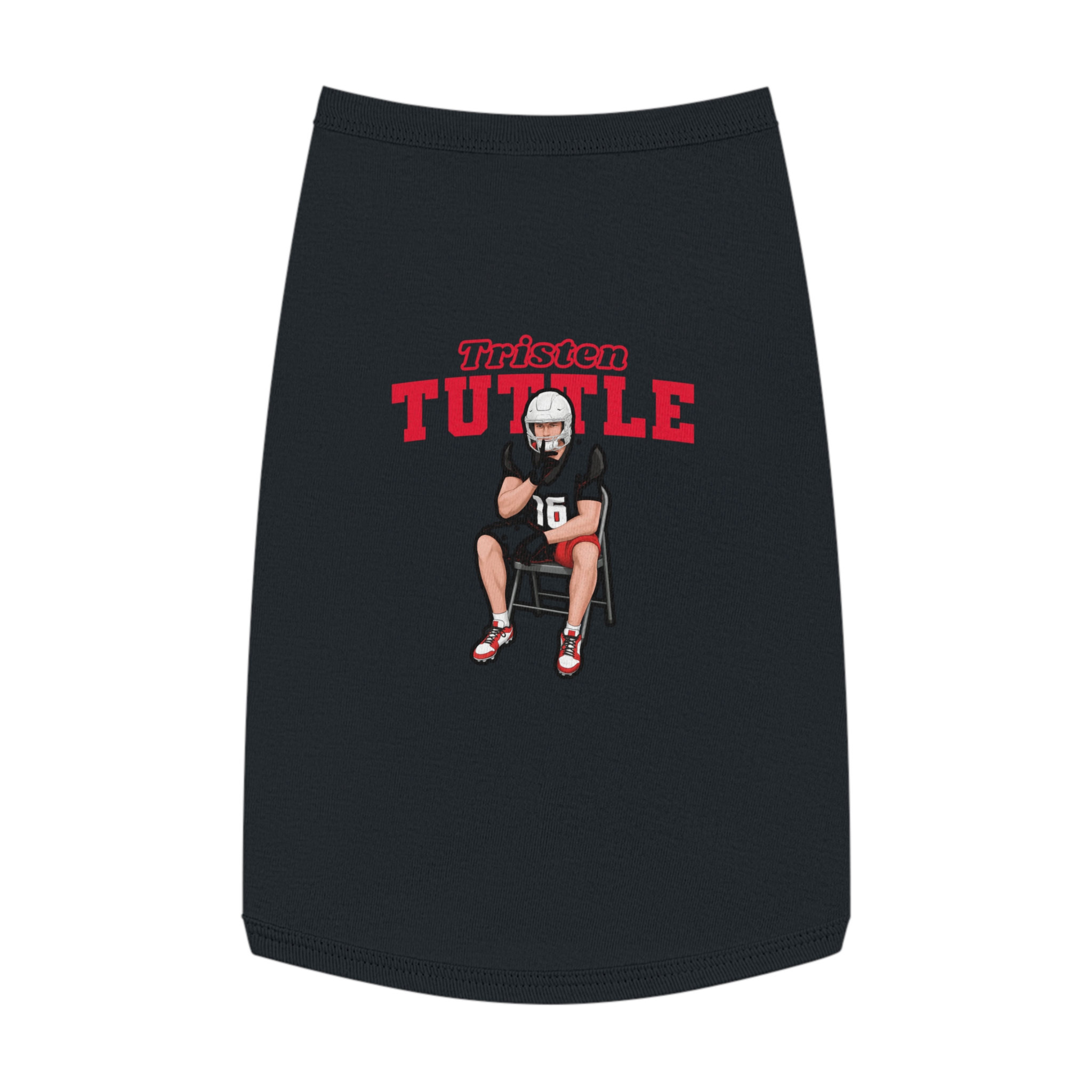 Pet Tank Top — character_name_arch in Black