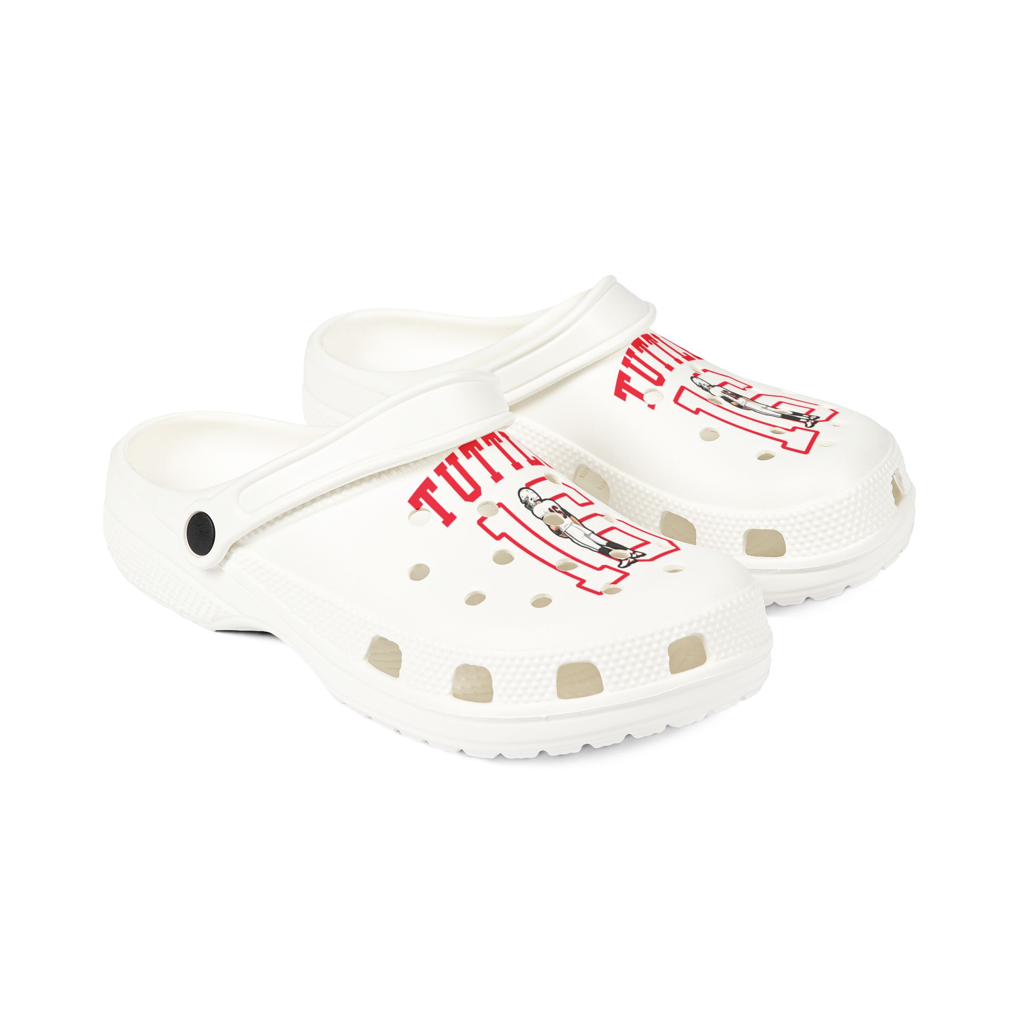 Rubber Clogs — character_shirsey in White