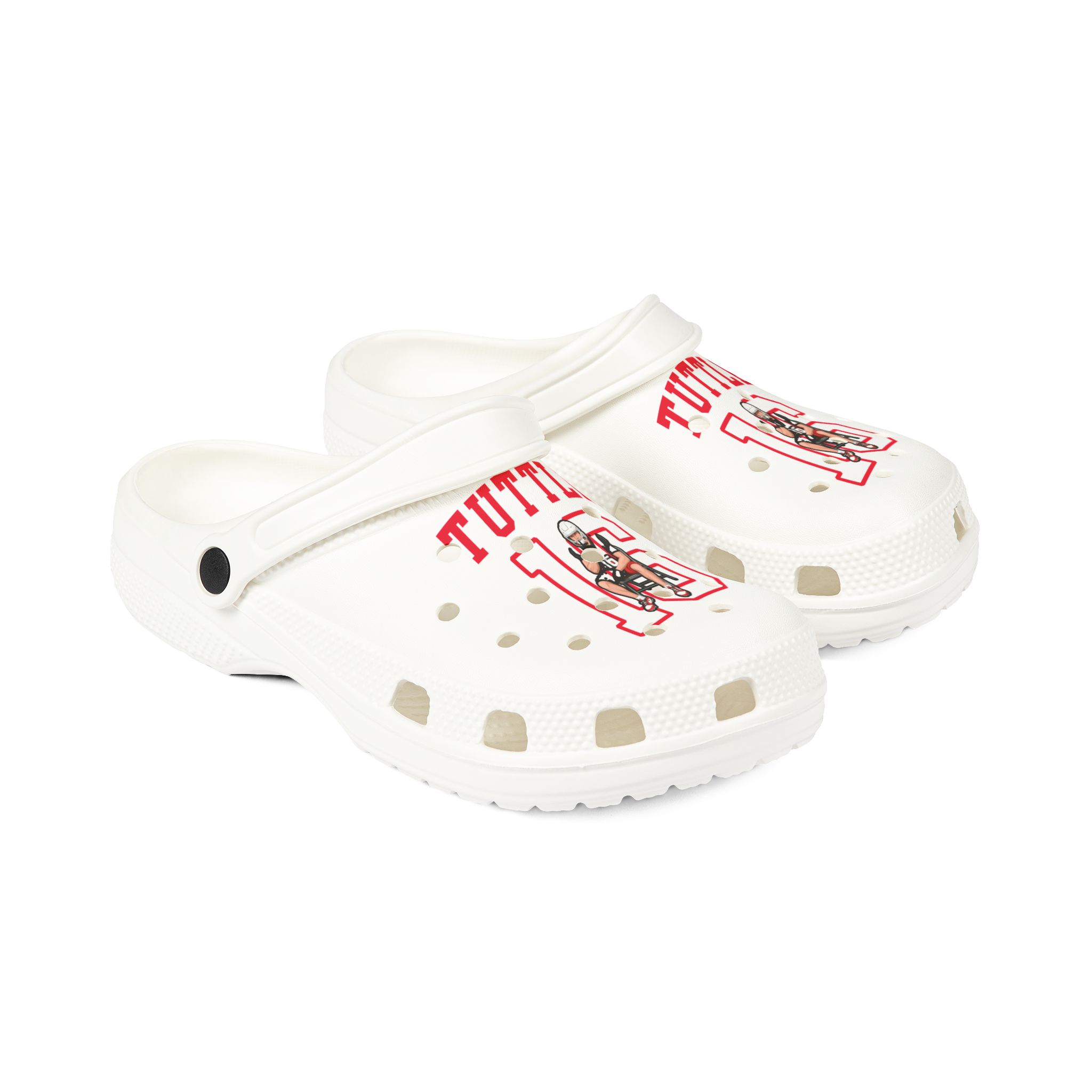 Rubber Clogs — character_shirsey in White