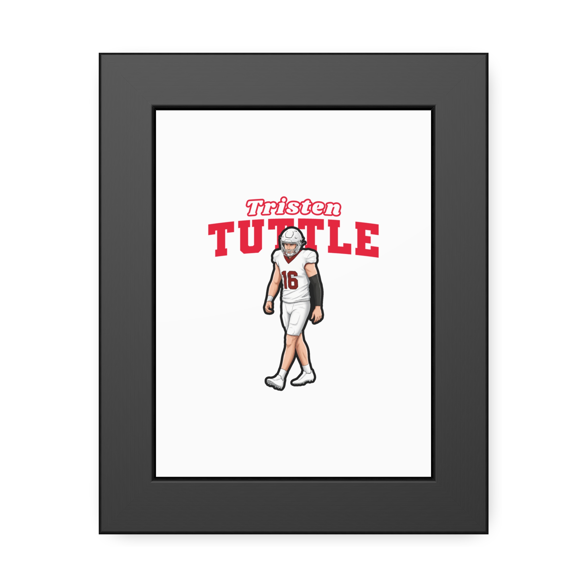 Framed Poster — character_name_arch in Black