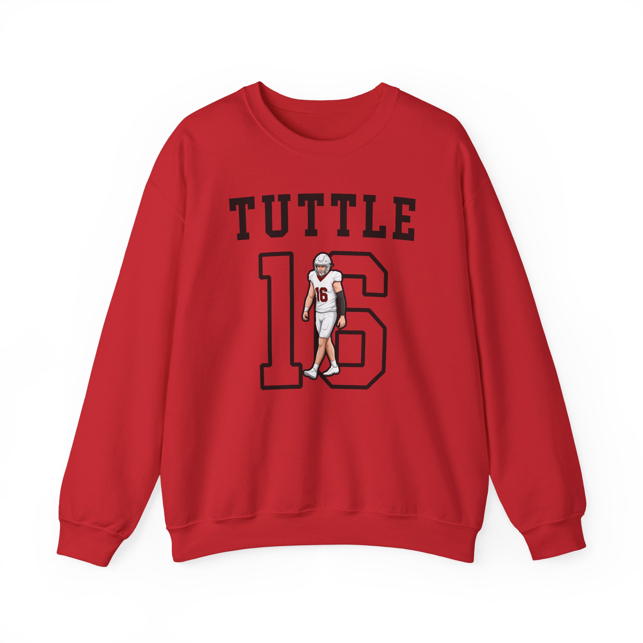 Crewneck Sweatshirt — character_shirsey in Red