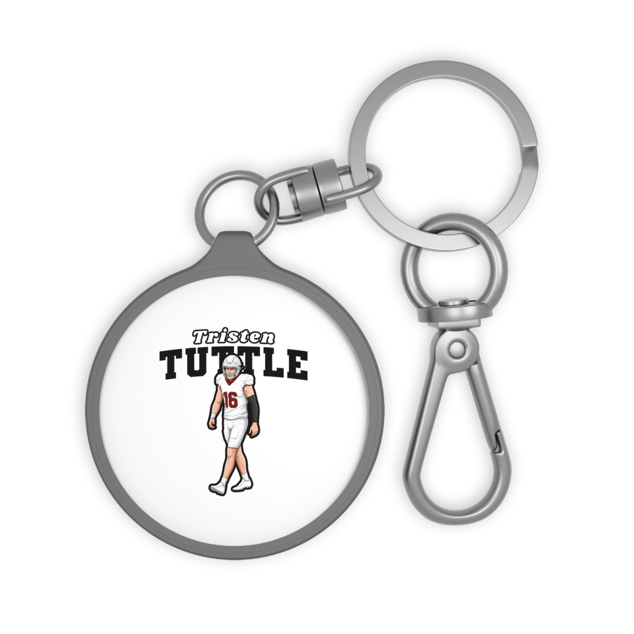 Keychain — character_name_arch in Grey