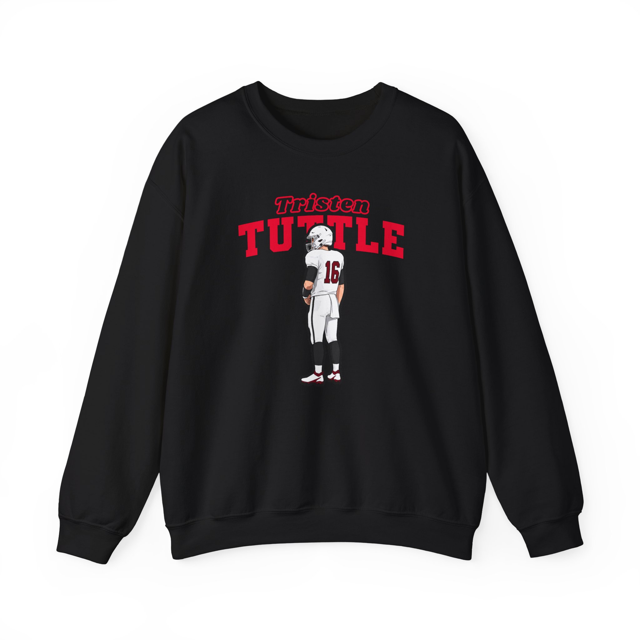 Crewneck Sweatshirt — character_name_arch in Black