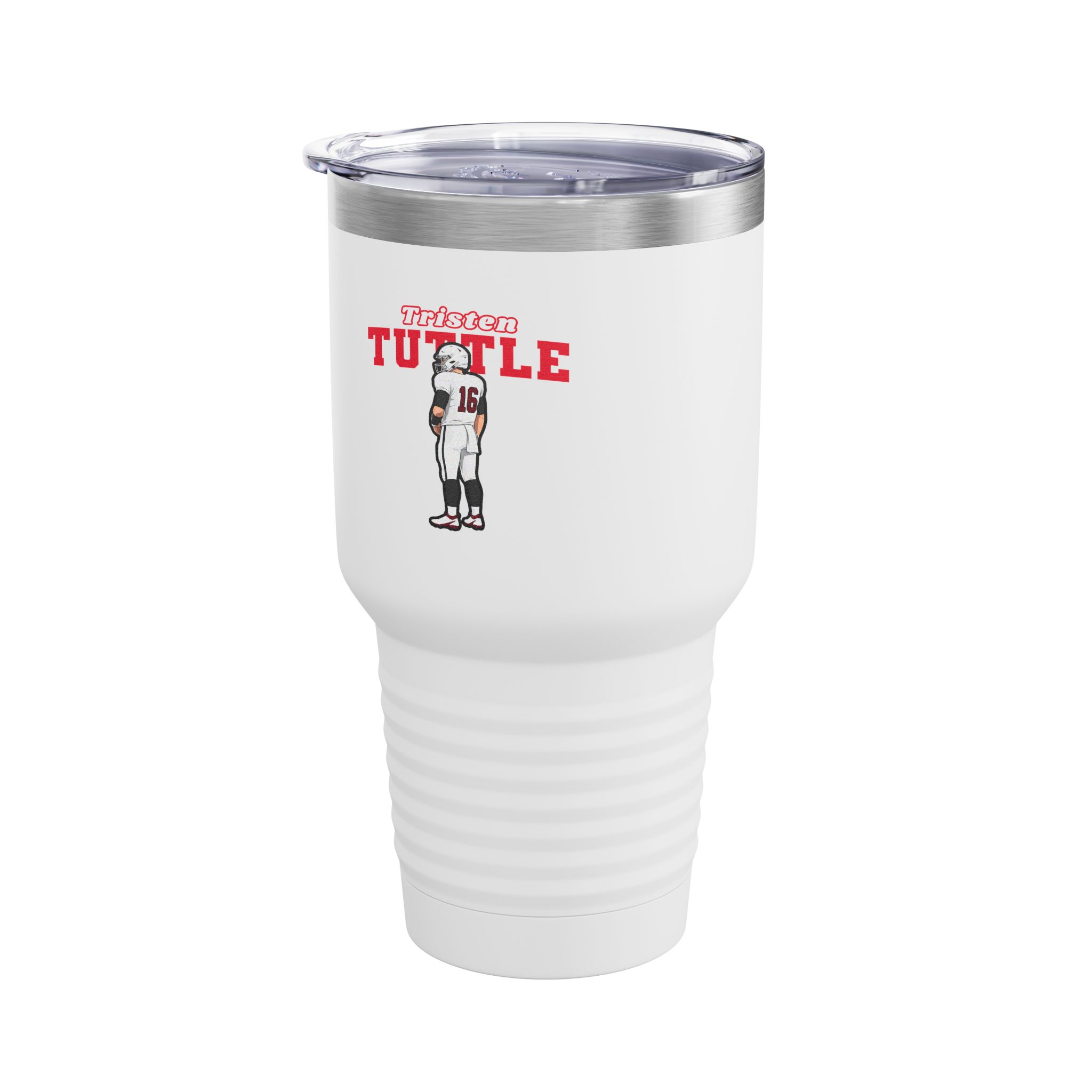 30oz Tumbler — character_name_arch in White