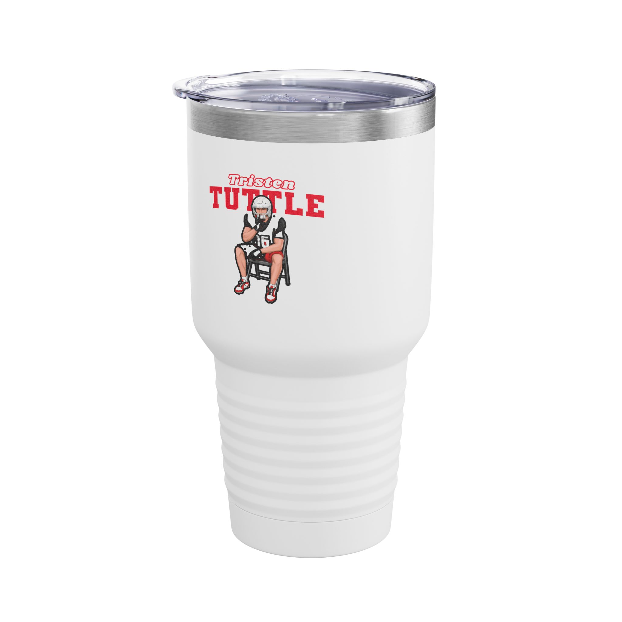 30oz Tumbler — character_name_arch in White
