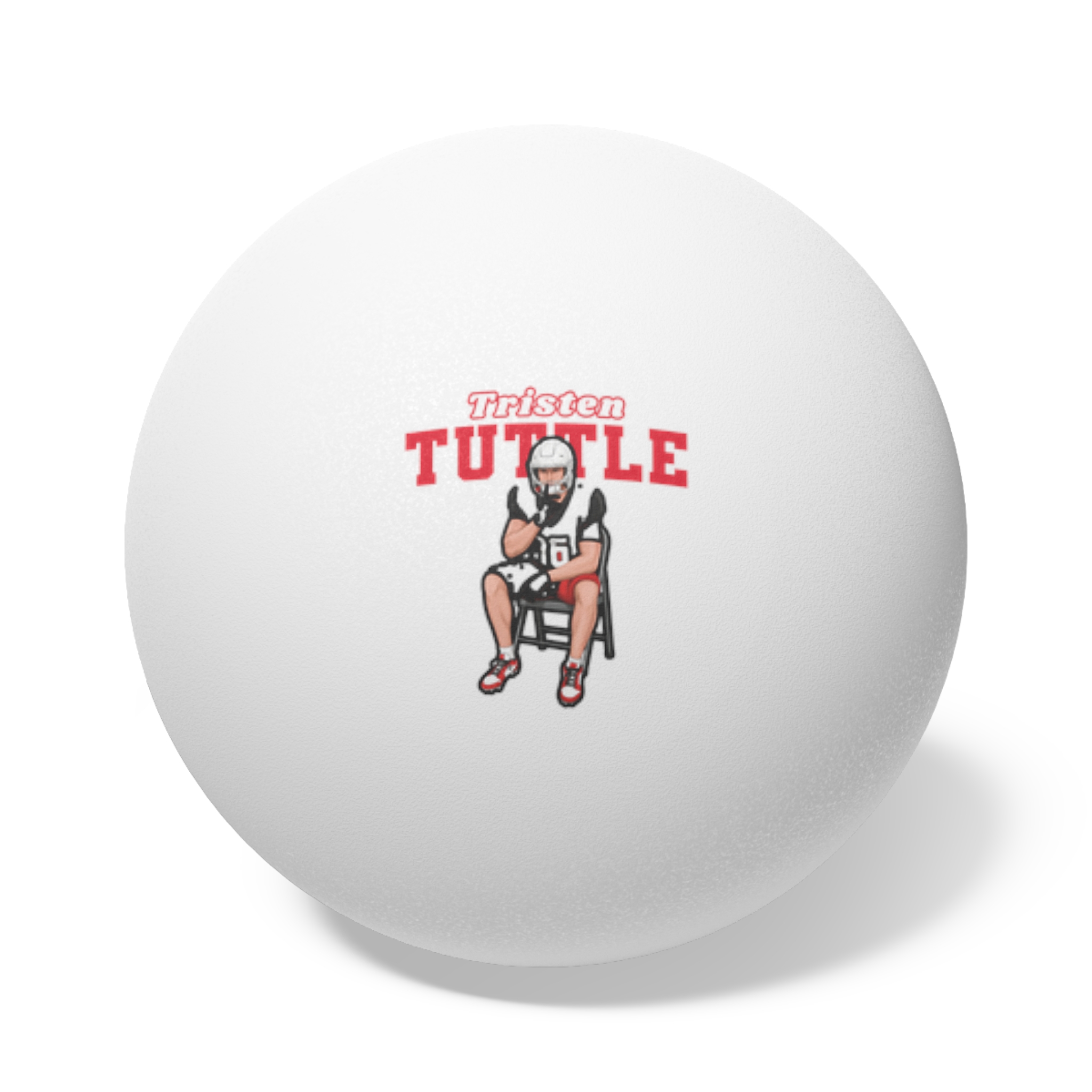 Ping Pong Balls, 6 pcs — character_name_arch in White