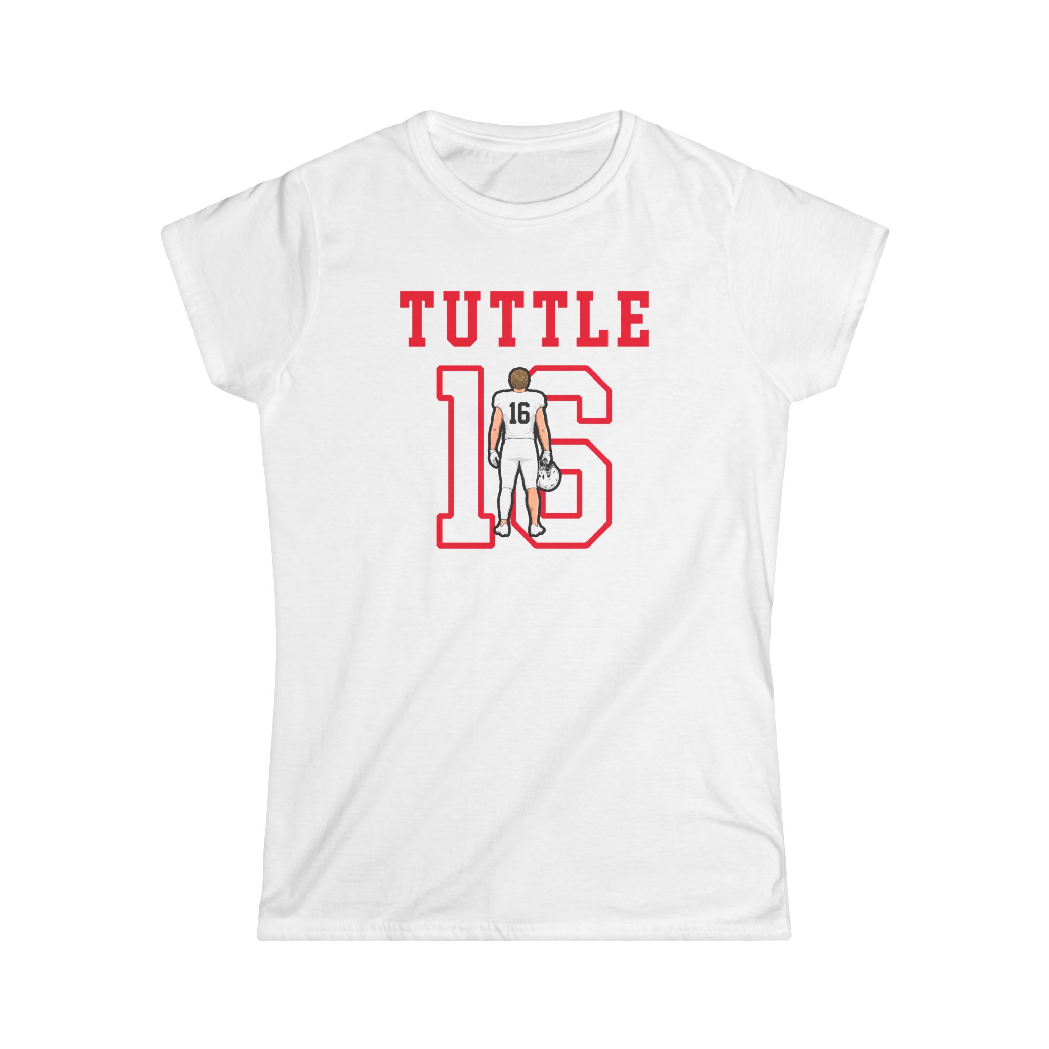 Women's Softstyle Tee — character_shirsey in White