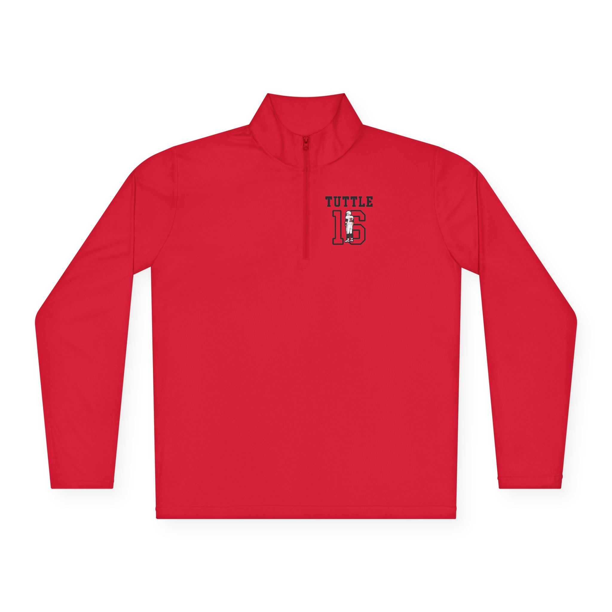 Q-Zip Pullover — character_shirsey in Red