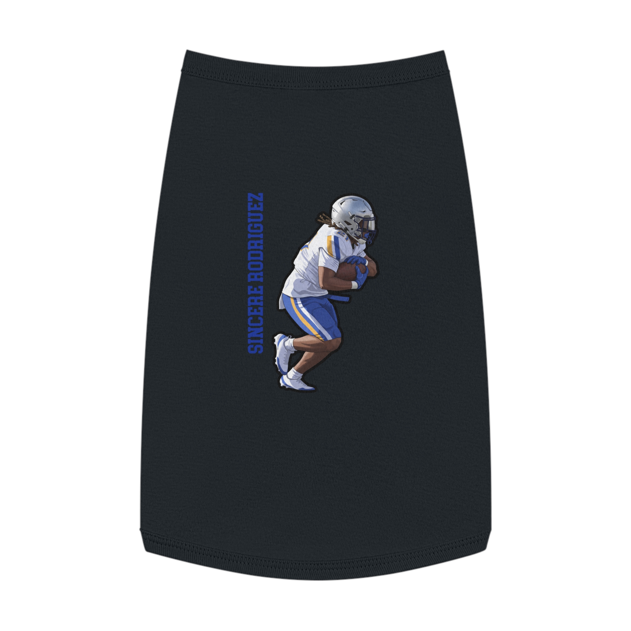 Pet Tank Top — character_name_vertical in White