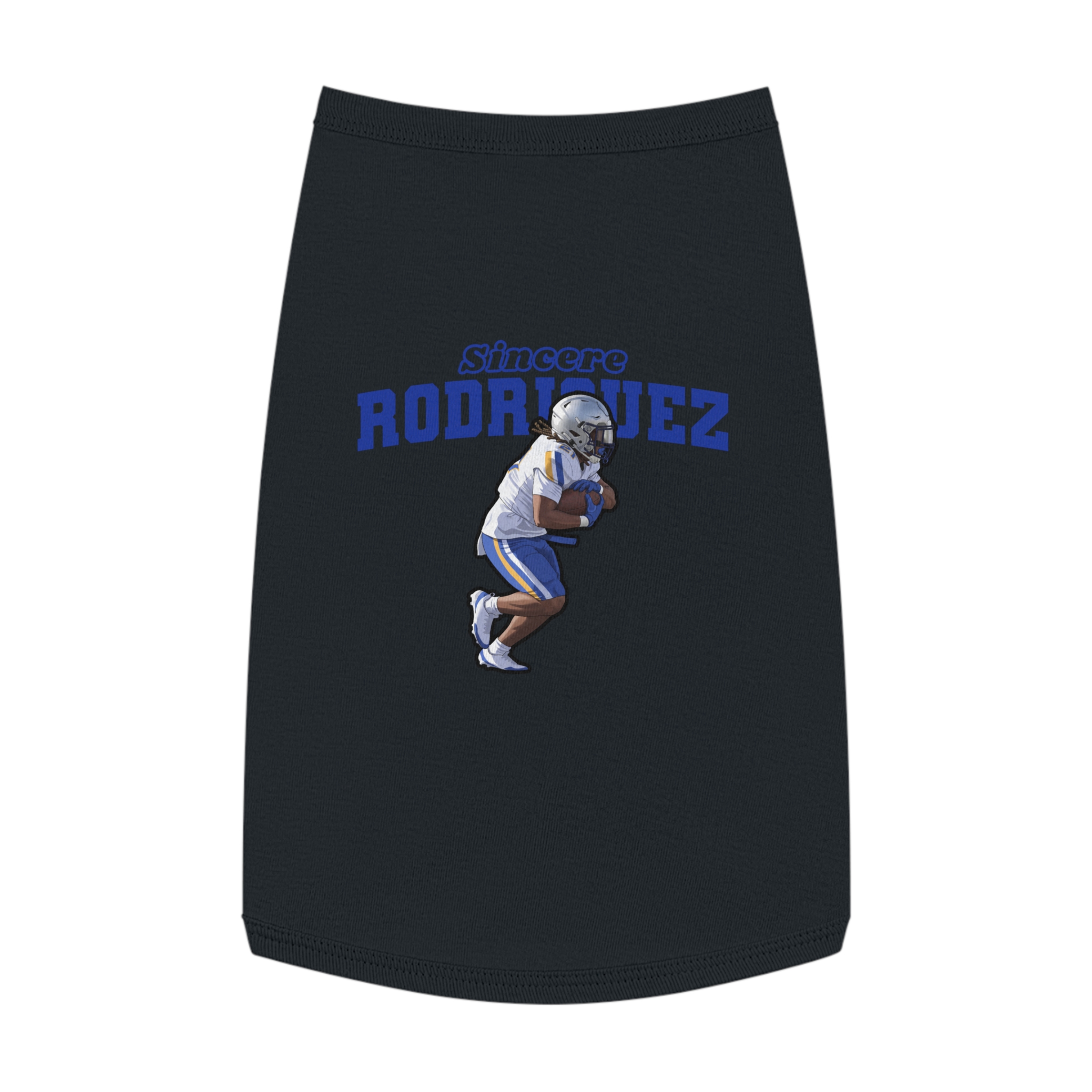 Pet Tank Top — character_name_arch in White