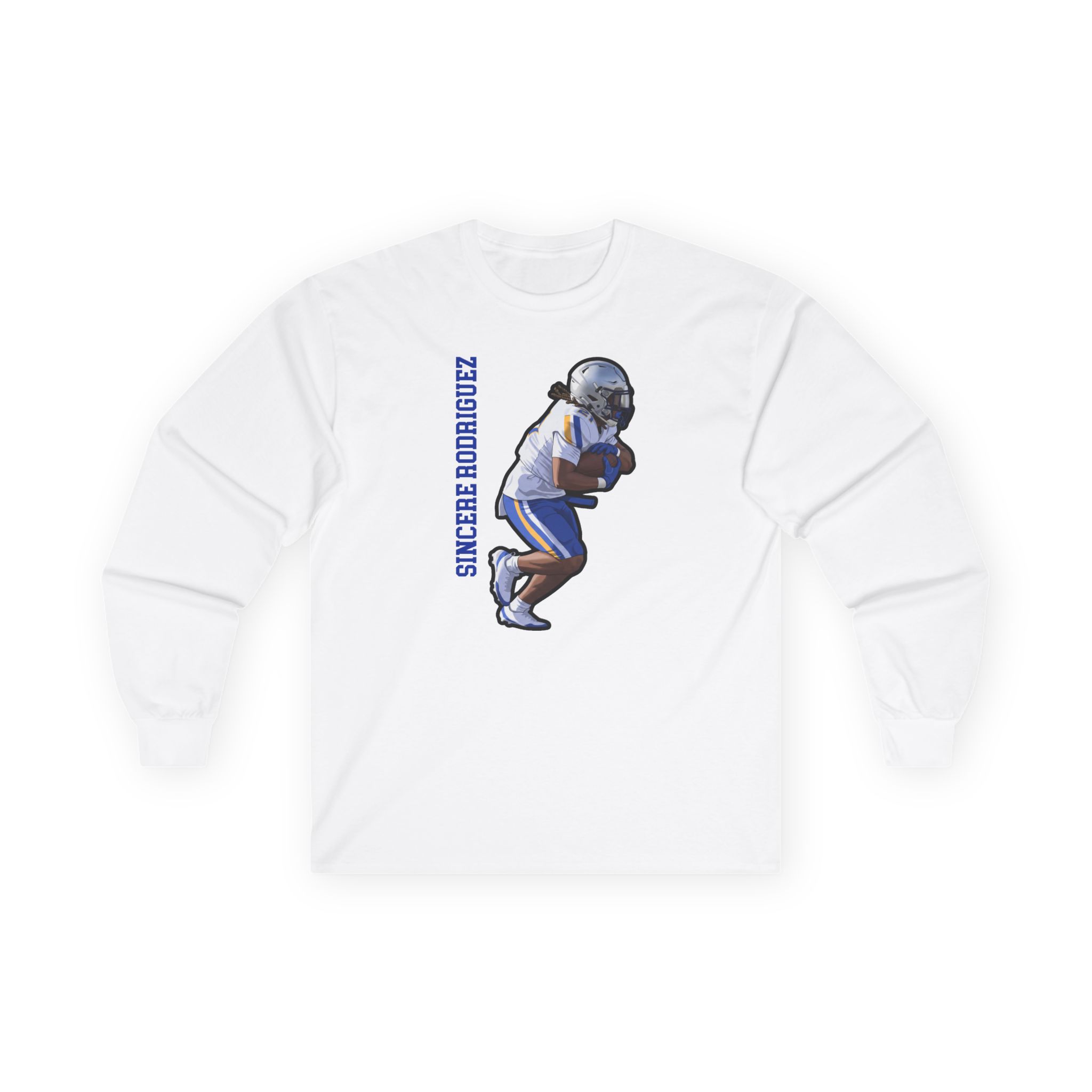Long Sleeve Tee — character_name_vertical in White