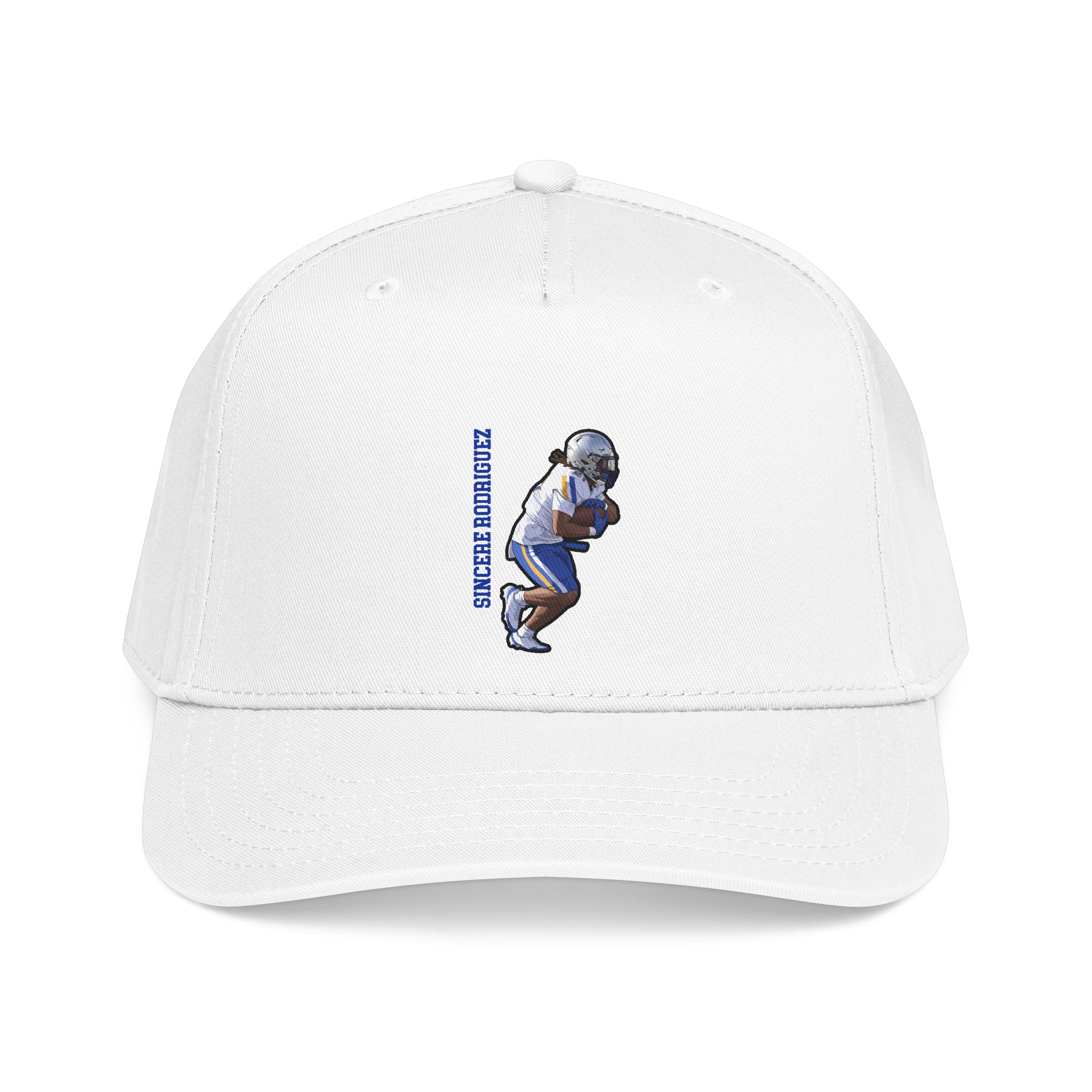 Baseball Cap — character_name_vertical in White