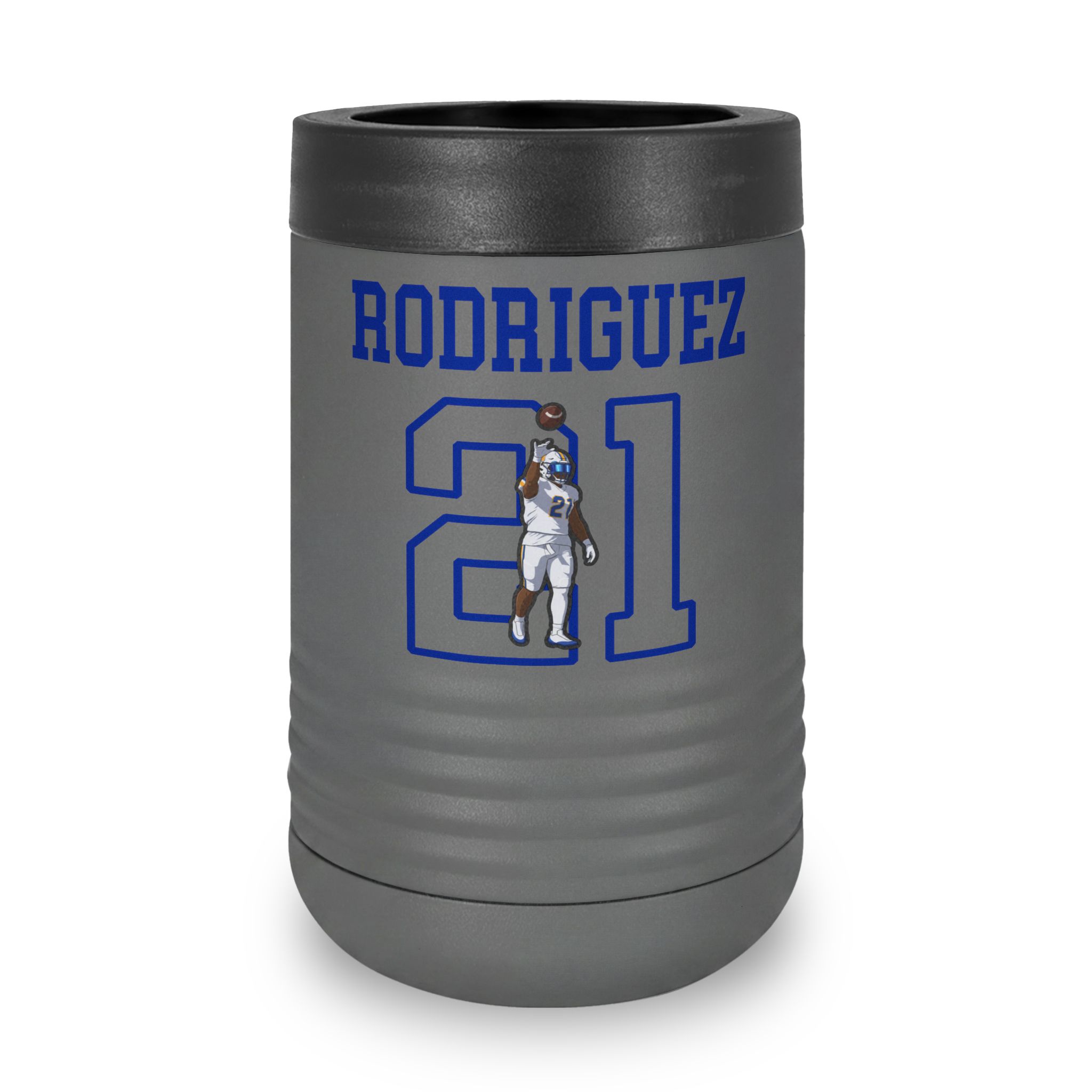 Stainless Can Cooler — character_shirsey in Grey