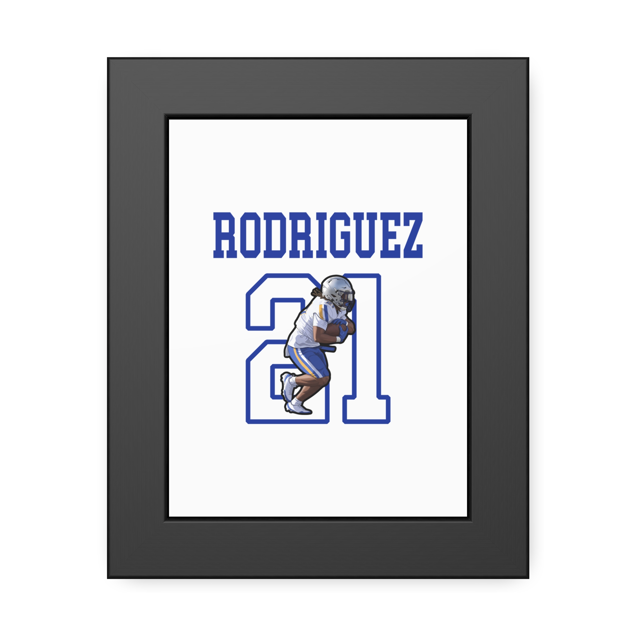 Framed Poster — character_shirsey in Black
