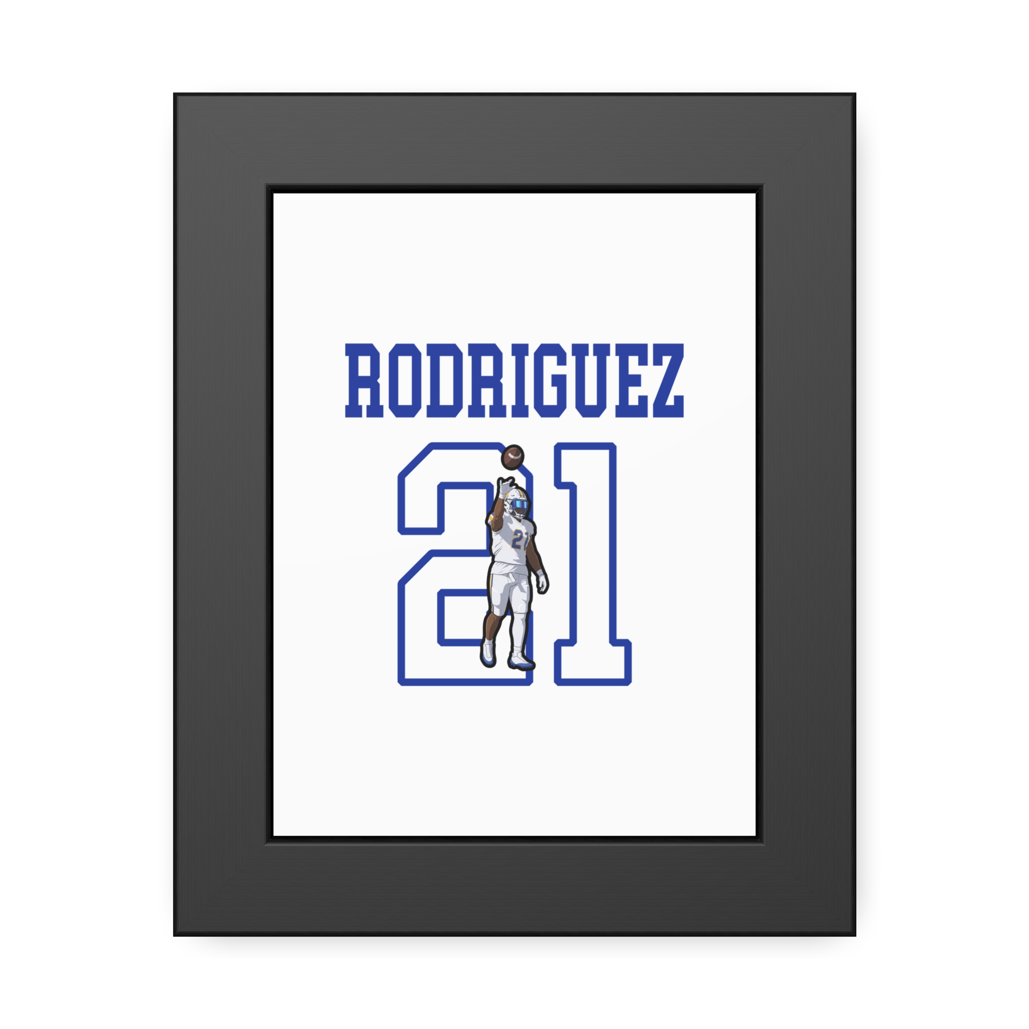 Framed Poster — character_shirsey in Black
