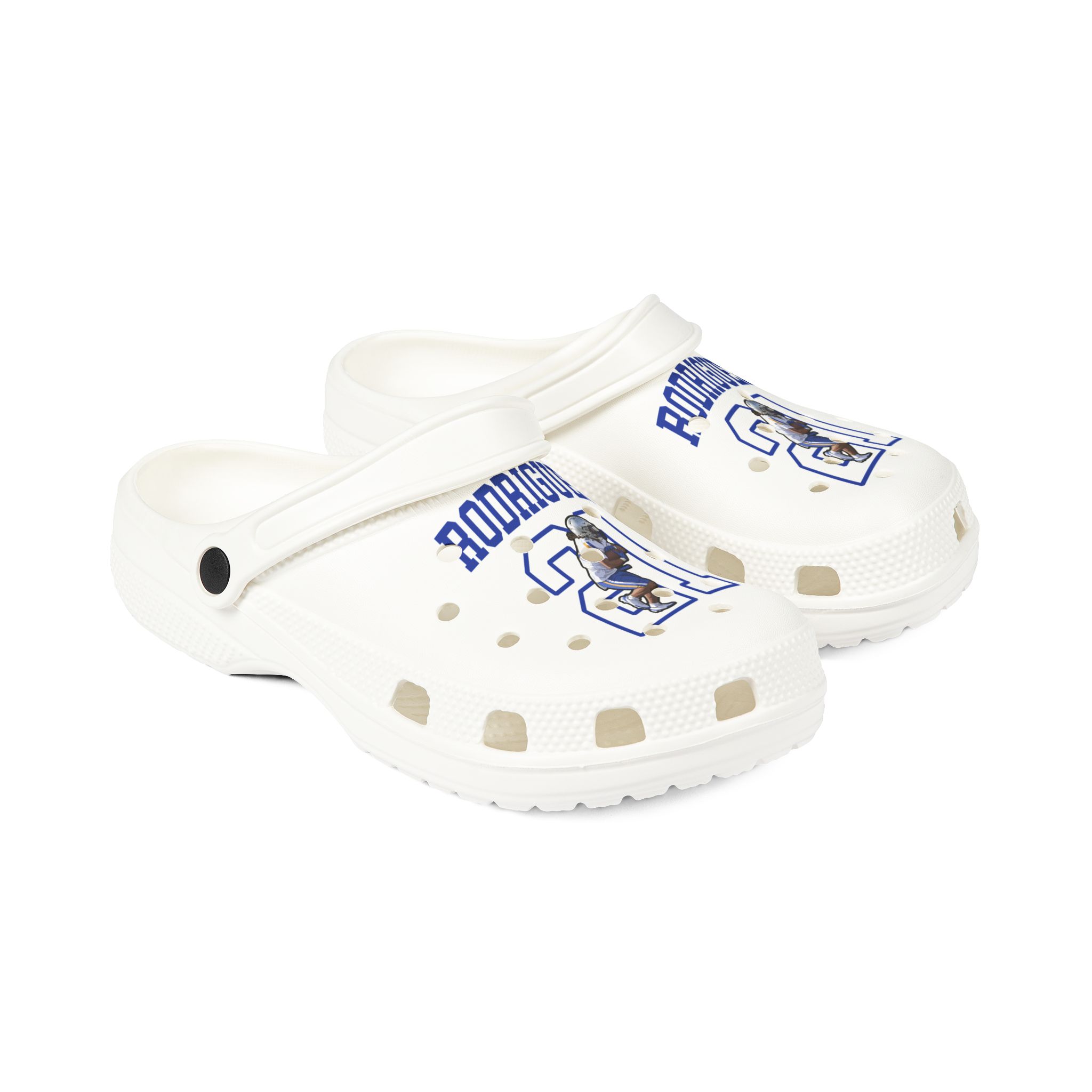 Rubber Clogs — character_shirsey in White
