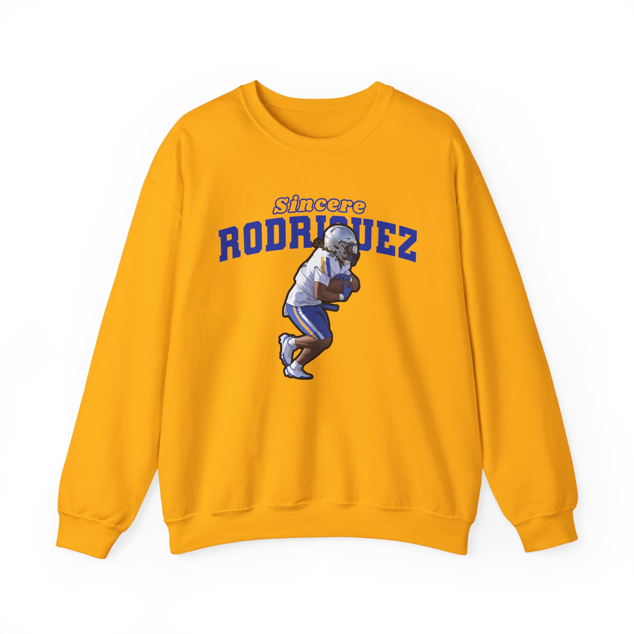 Crewneck Sweatshirt — character_name_arch in Gold