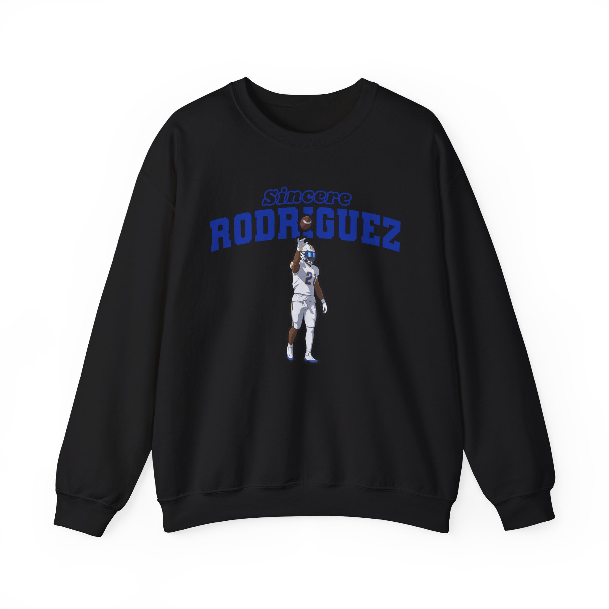 Crewneck Sweatshirt — character_name_arch in Black