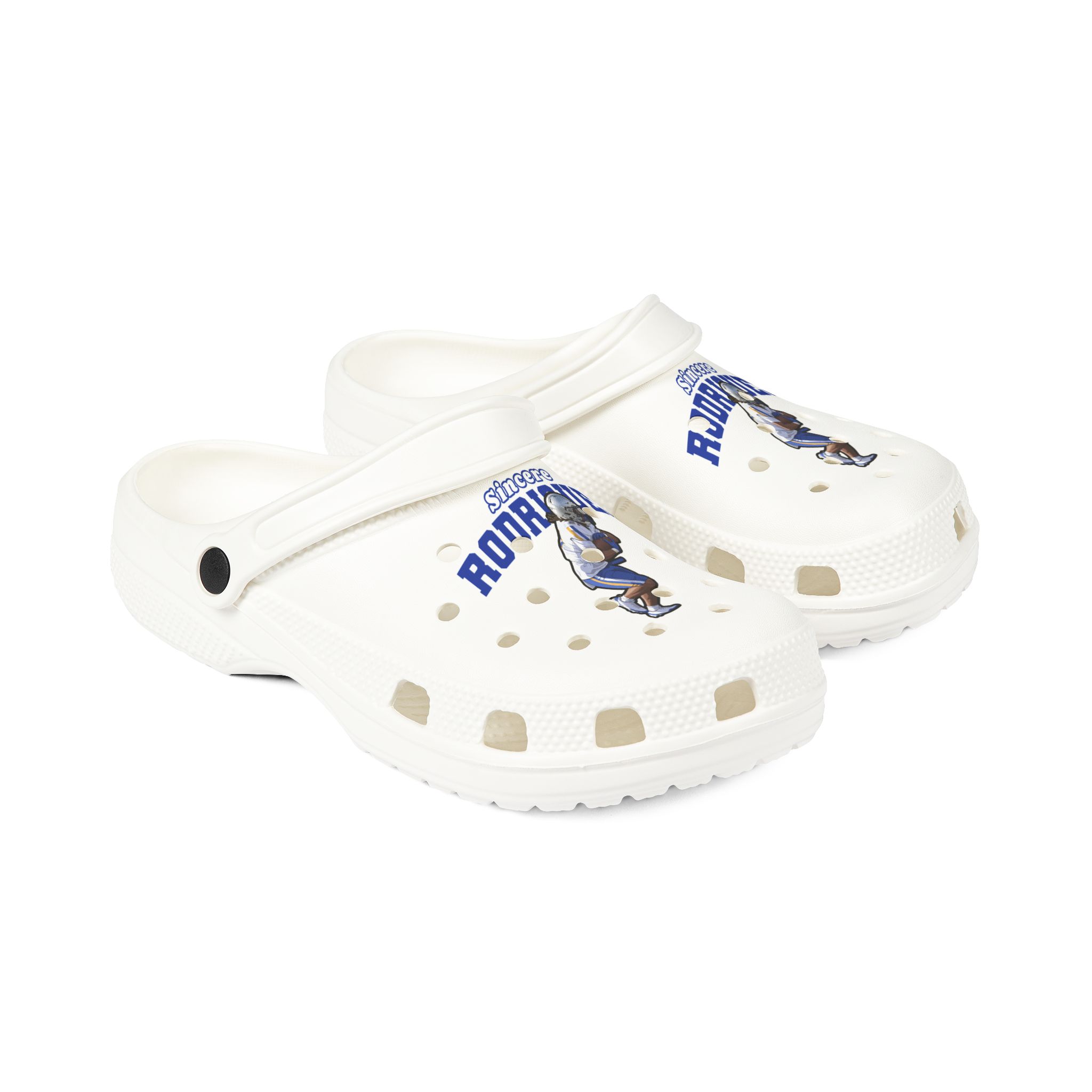 Rubber Clogs — character_name_arch in White