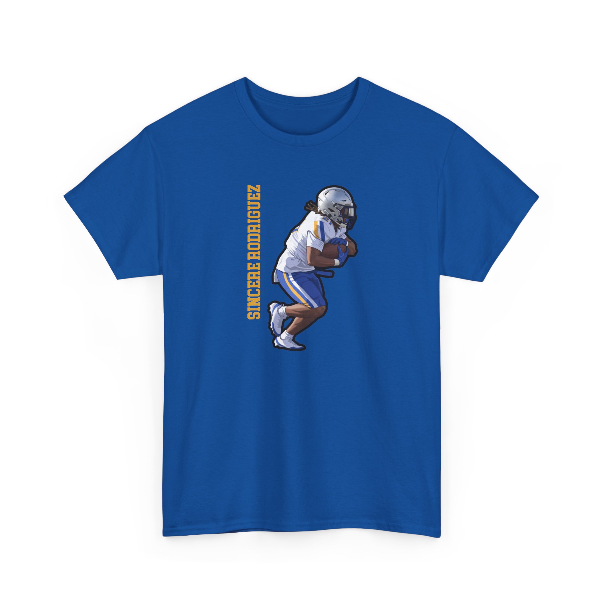 Tee — character_name_vertical in Royal
