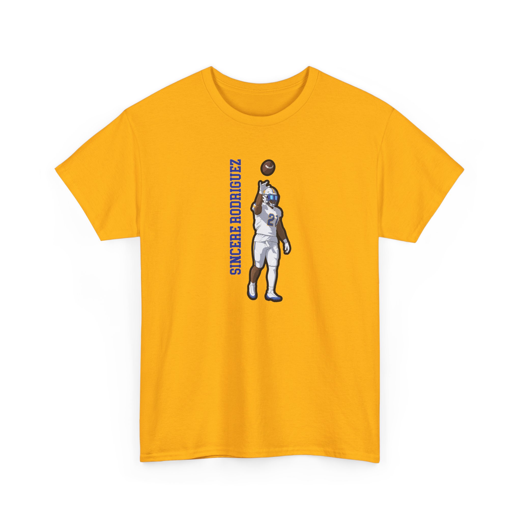 Tee — character_name_vertical in Gold