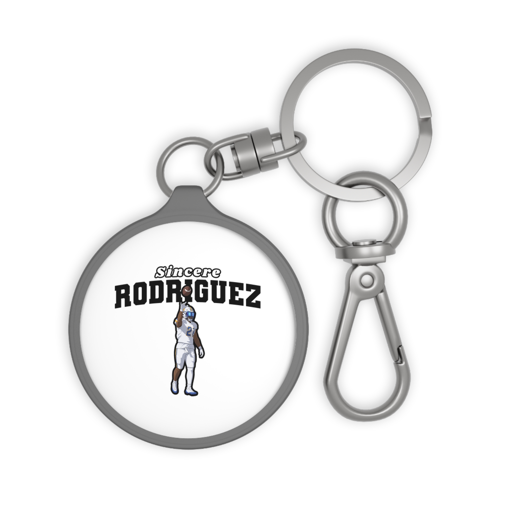 Keychain — character_name_arch in Grey