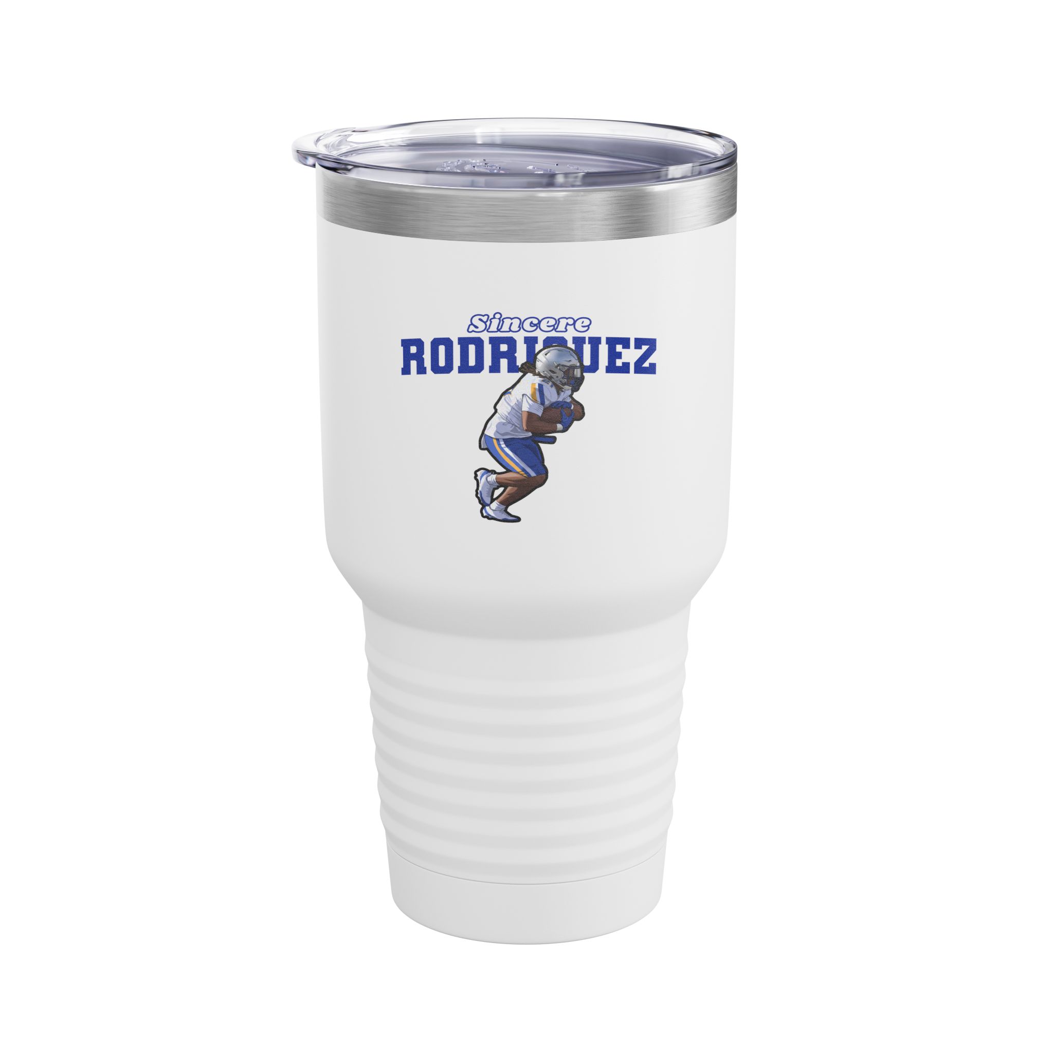 30oz Tumbler — character_name_arch in White