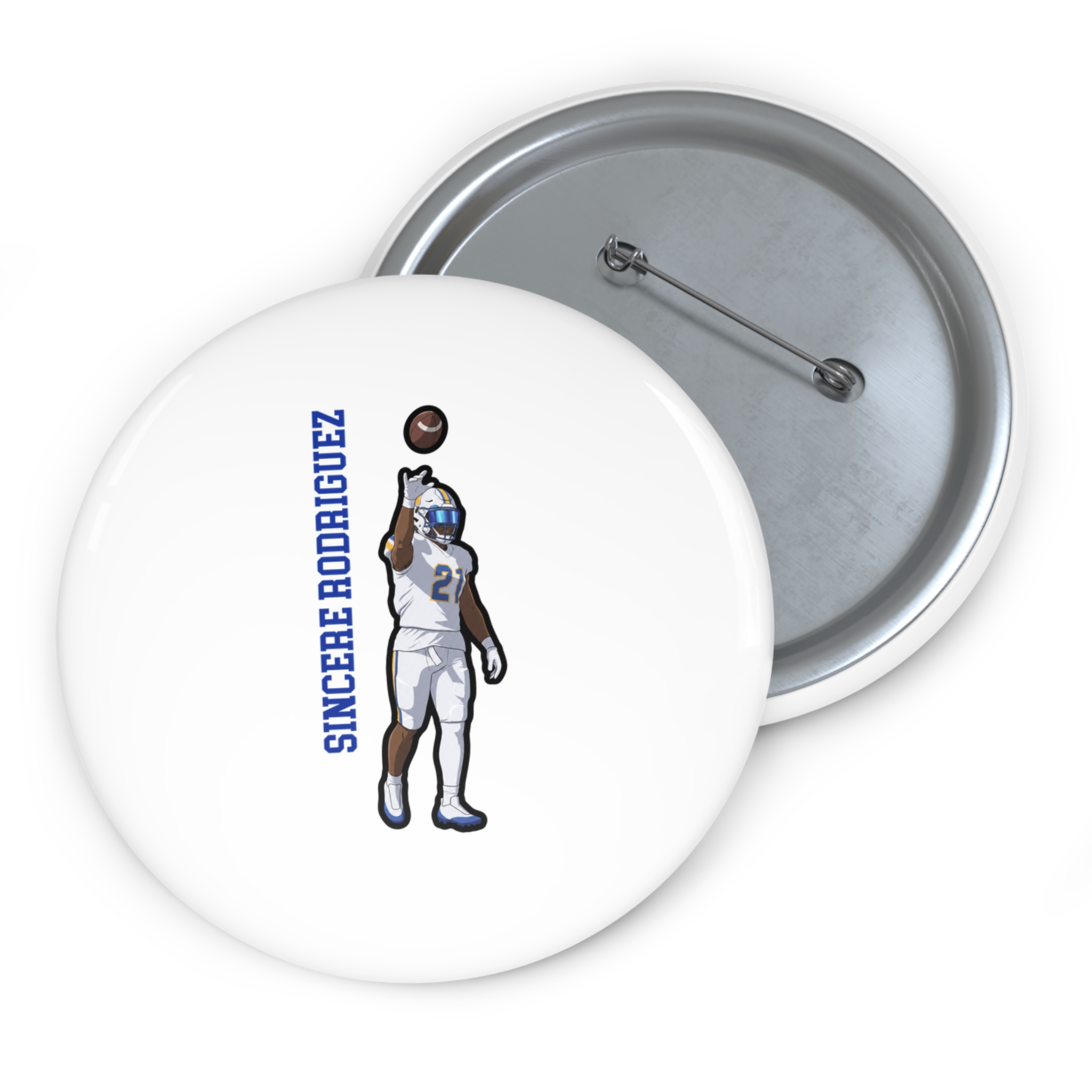 Game Day Pin — character_name_vertical in Classic