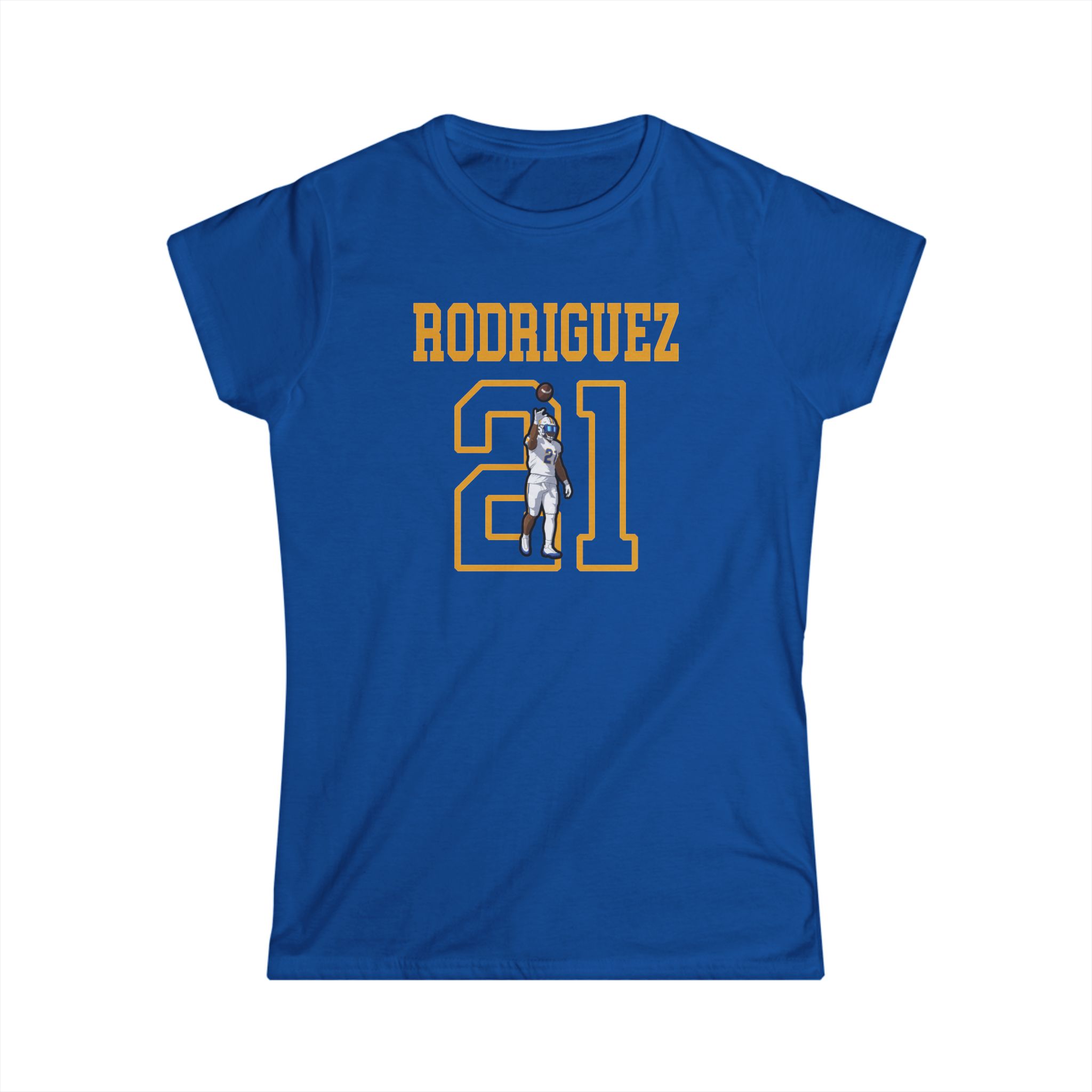 Women's Softstyle Tee — character_shirsey in Royal