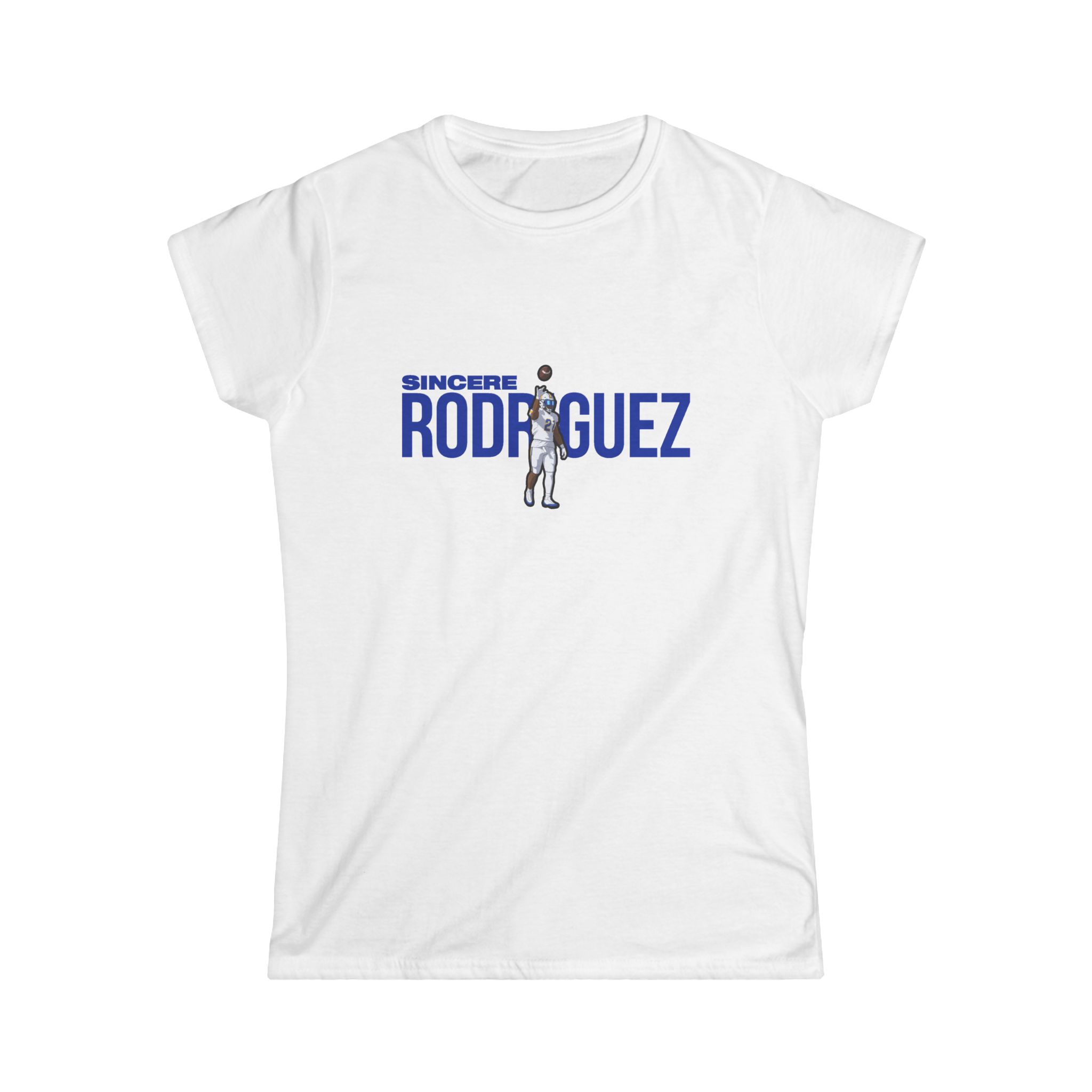 Women's Softstyle Tee — character_player_name in White