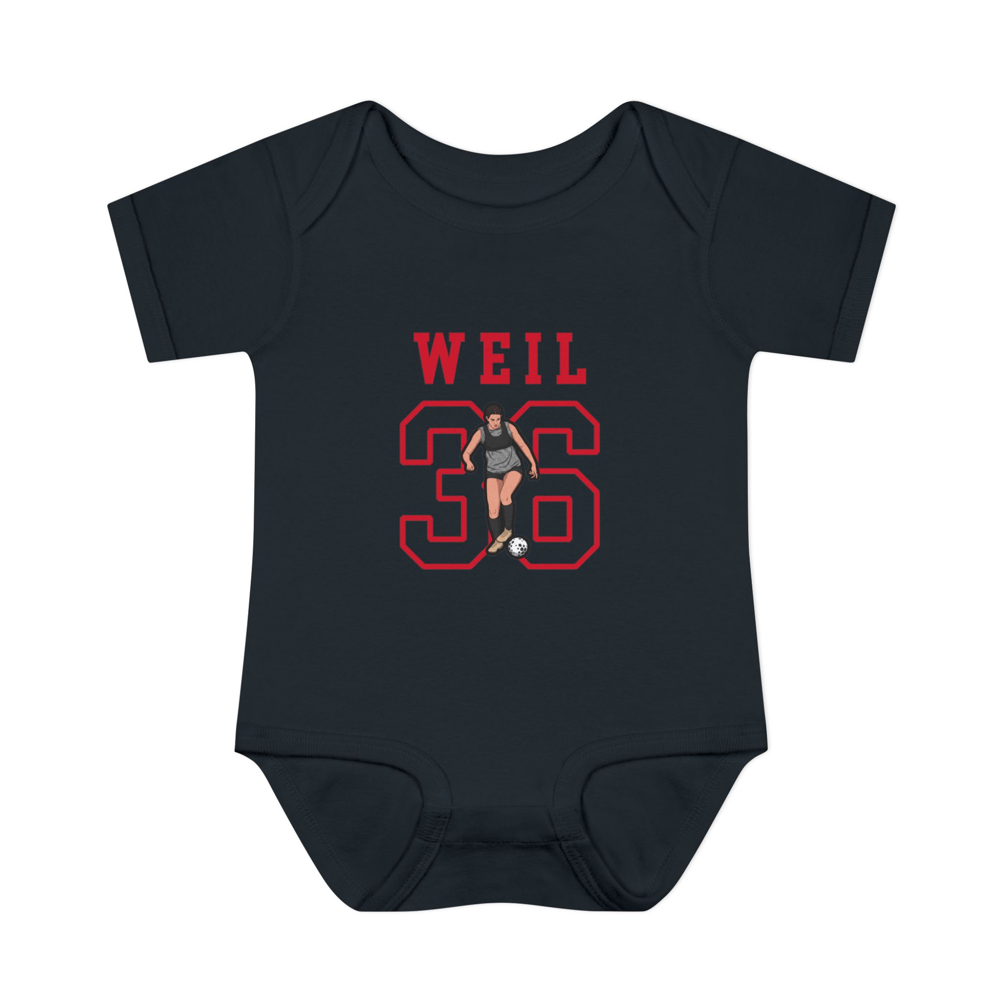 Baby Onesie — character_shirsey in Black
