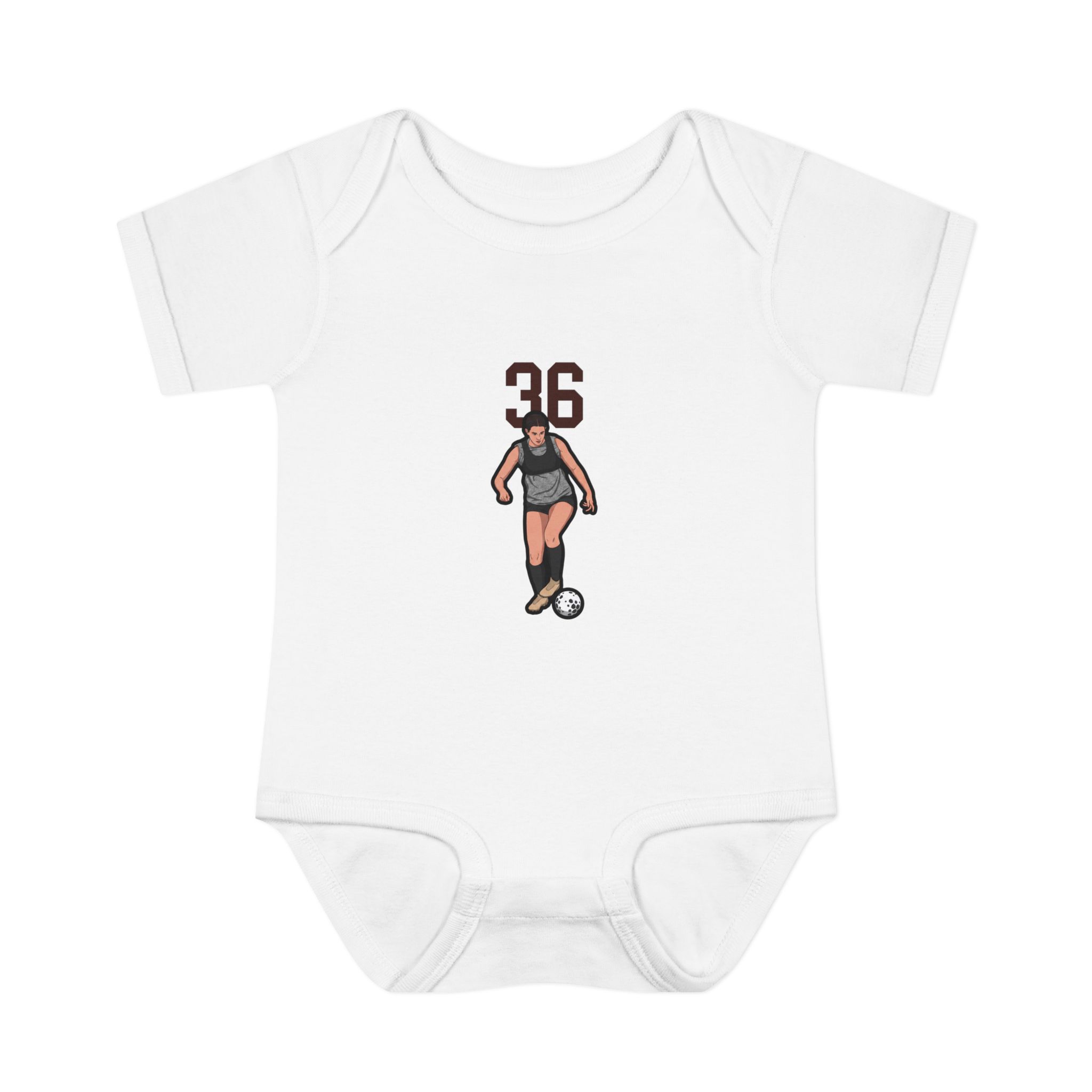 Baby Onesie — character_number_top in White