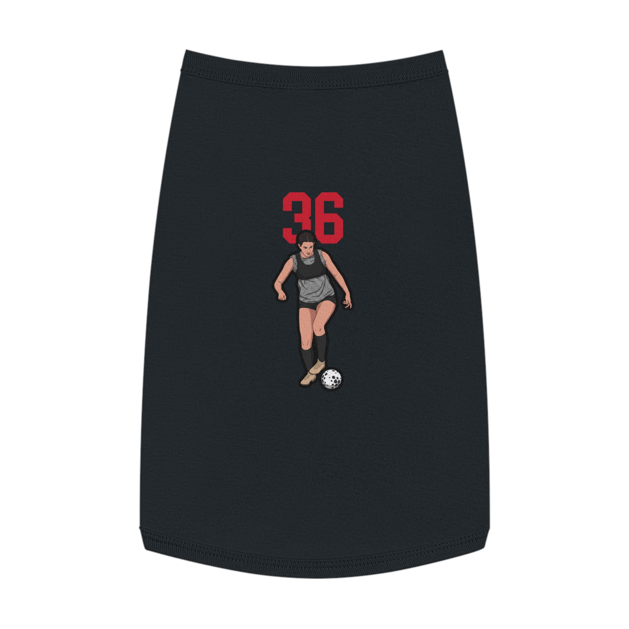 Pet Tank Top — character_number_top in Black