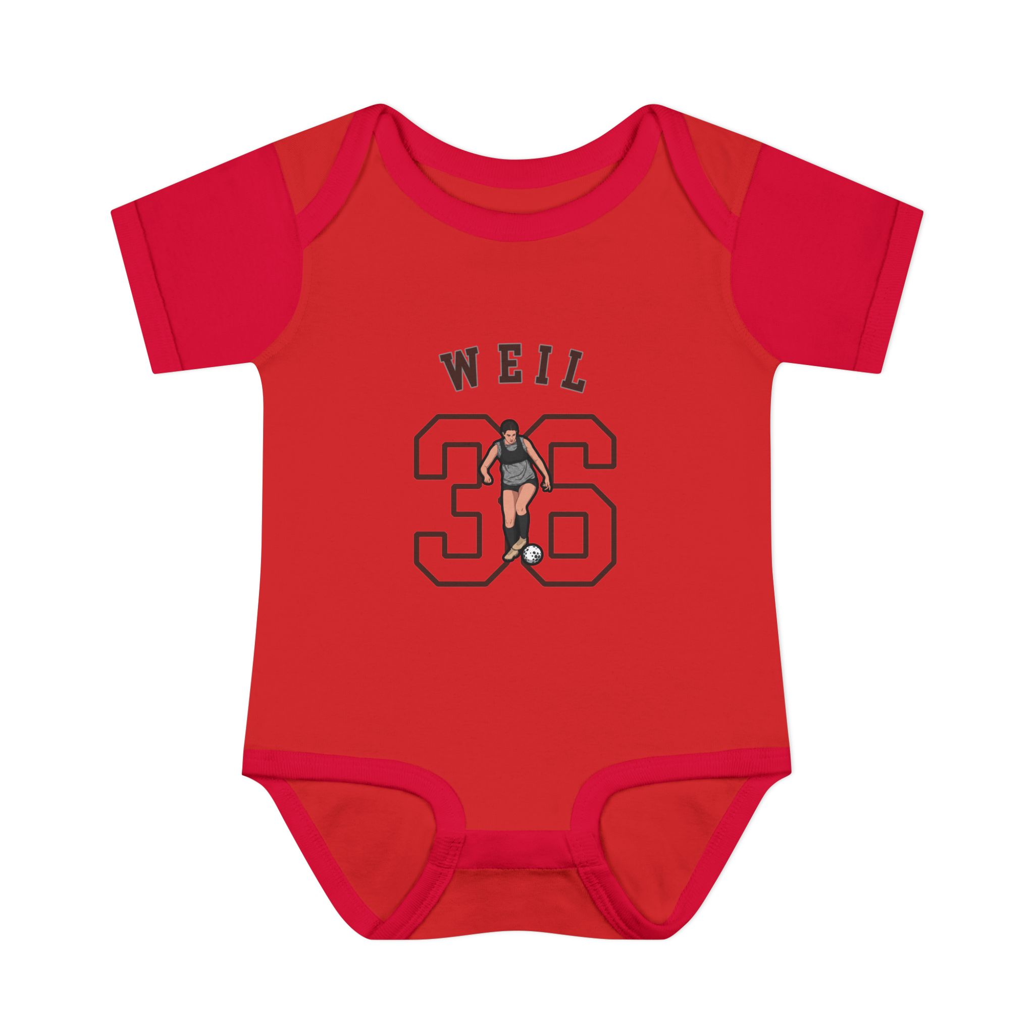 Baby Onesie — character_shirsey_arch in Red