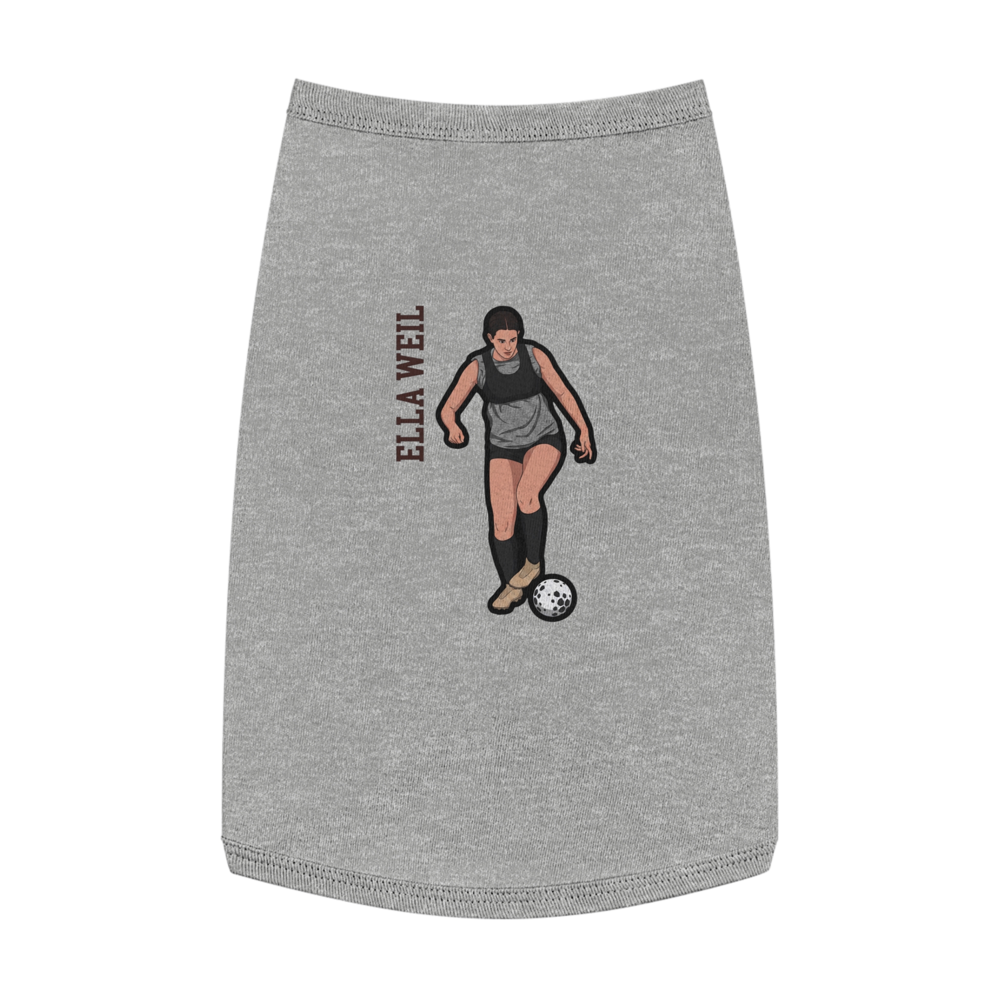 Pet Tank Top — character_name_vertical in White
