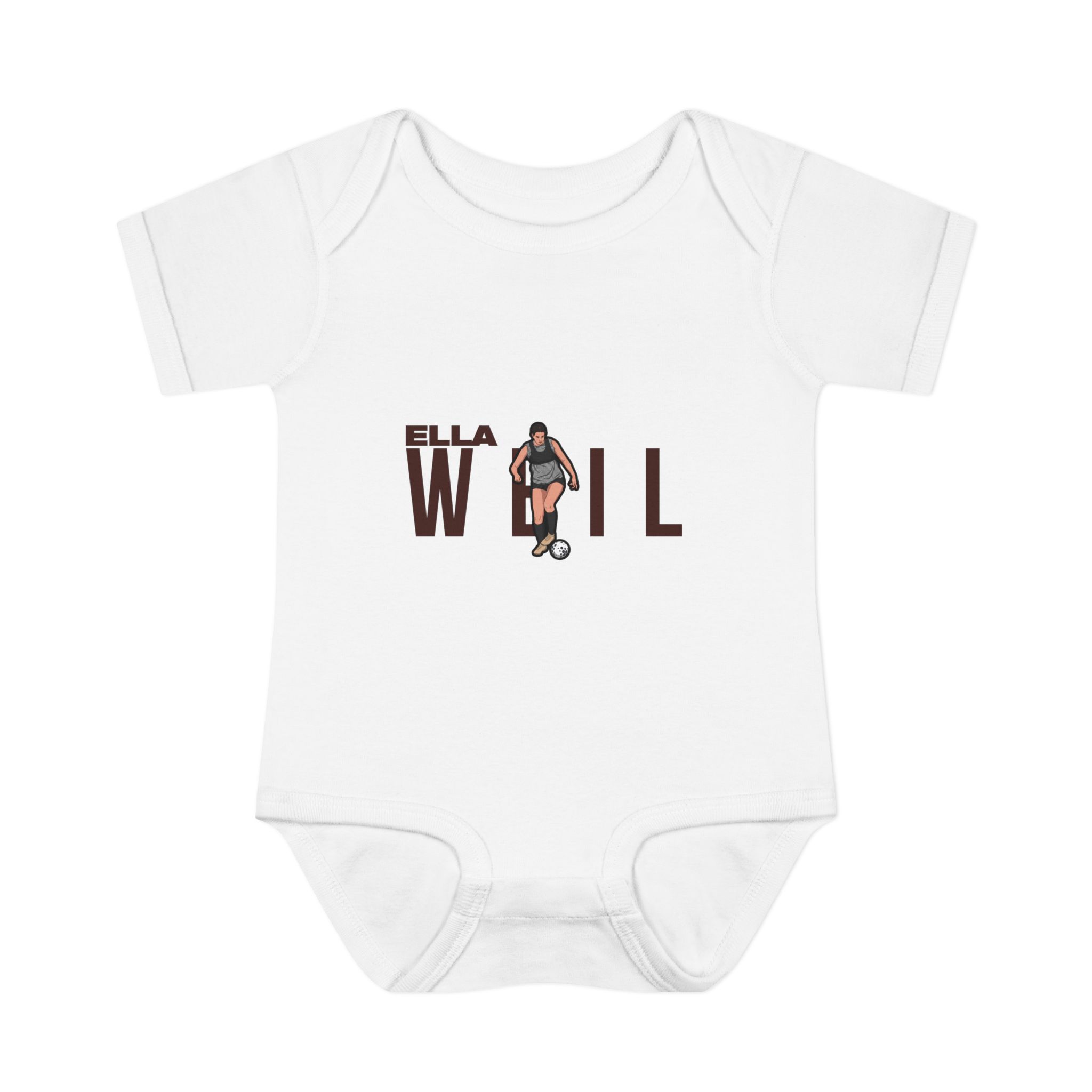 Baby Onesie — character_player_name in White