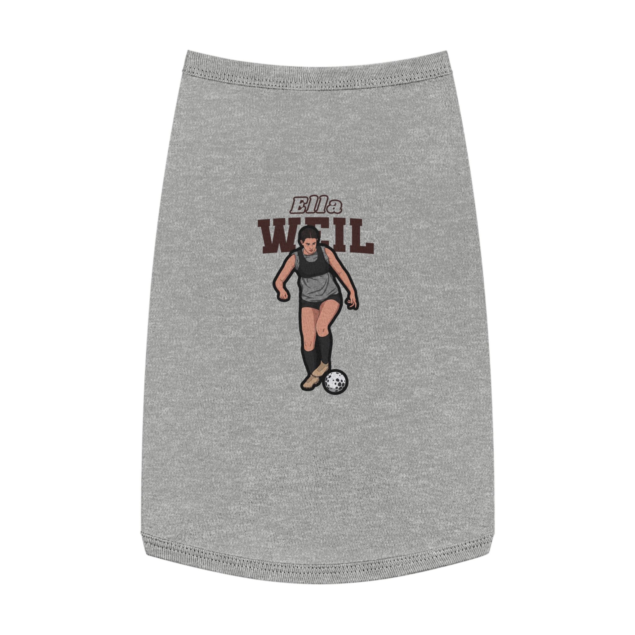 Pet Tank Top — character_name_arch in White