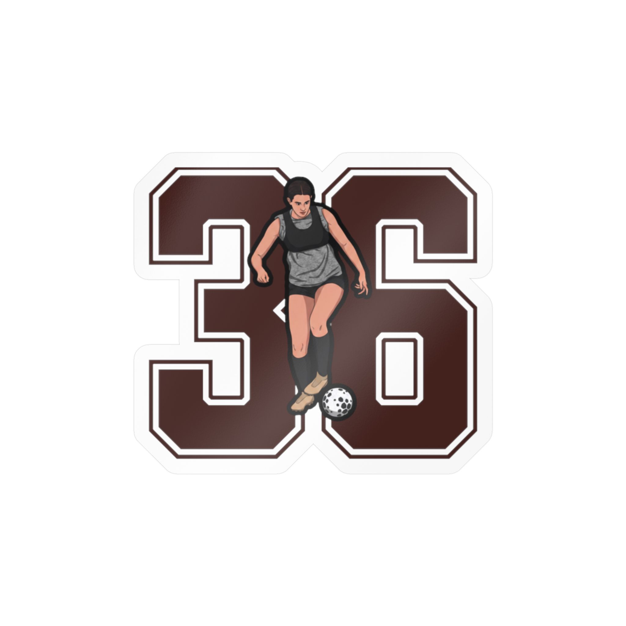 Vinyl Sticker — character_number in Classic