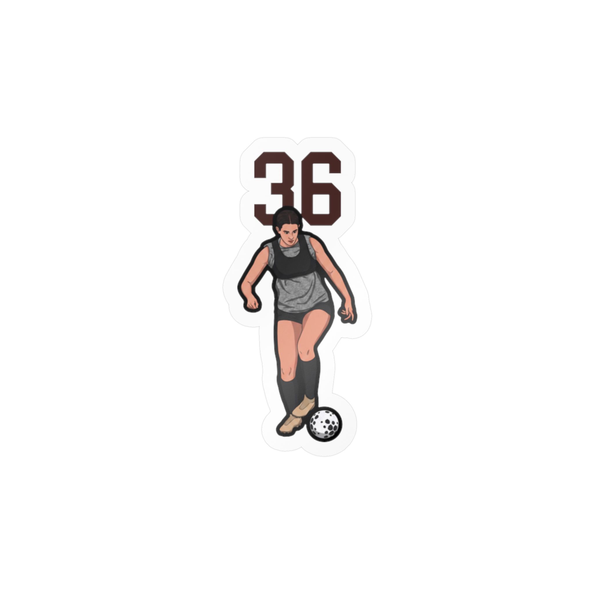 Vinyl Sticker — character_number_top in Classic