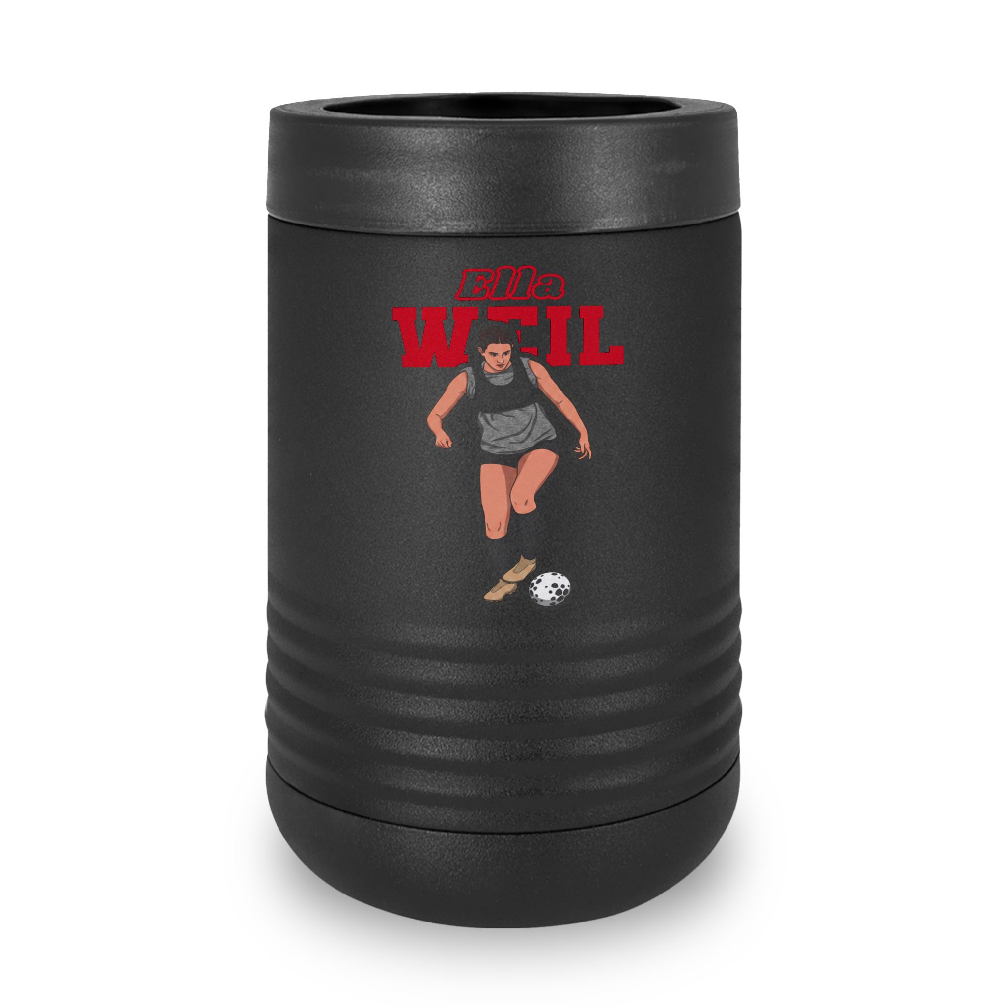 Stainless Can Cooler — character_name_arch in Black