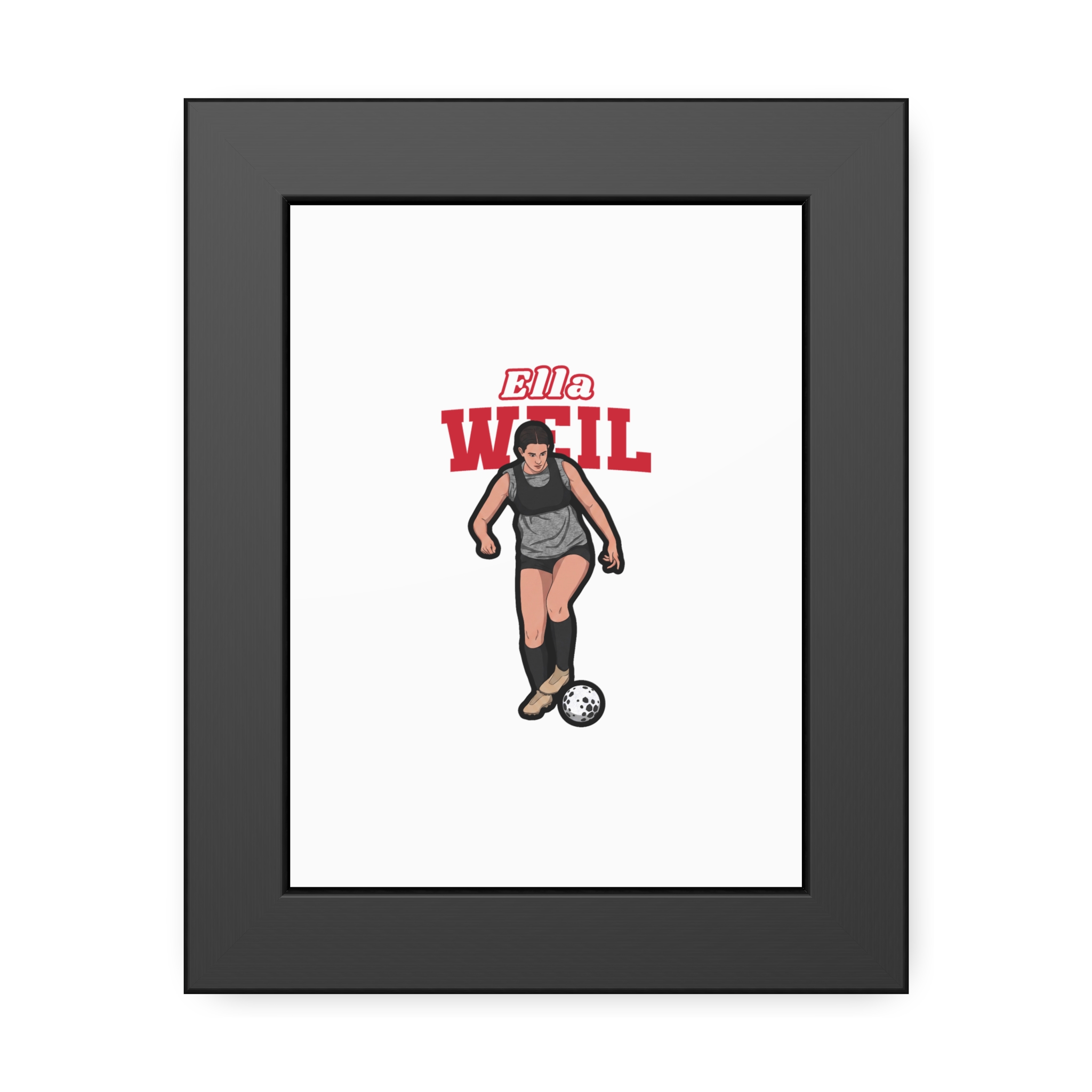 Framed Poster — character_name_arch in Black