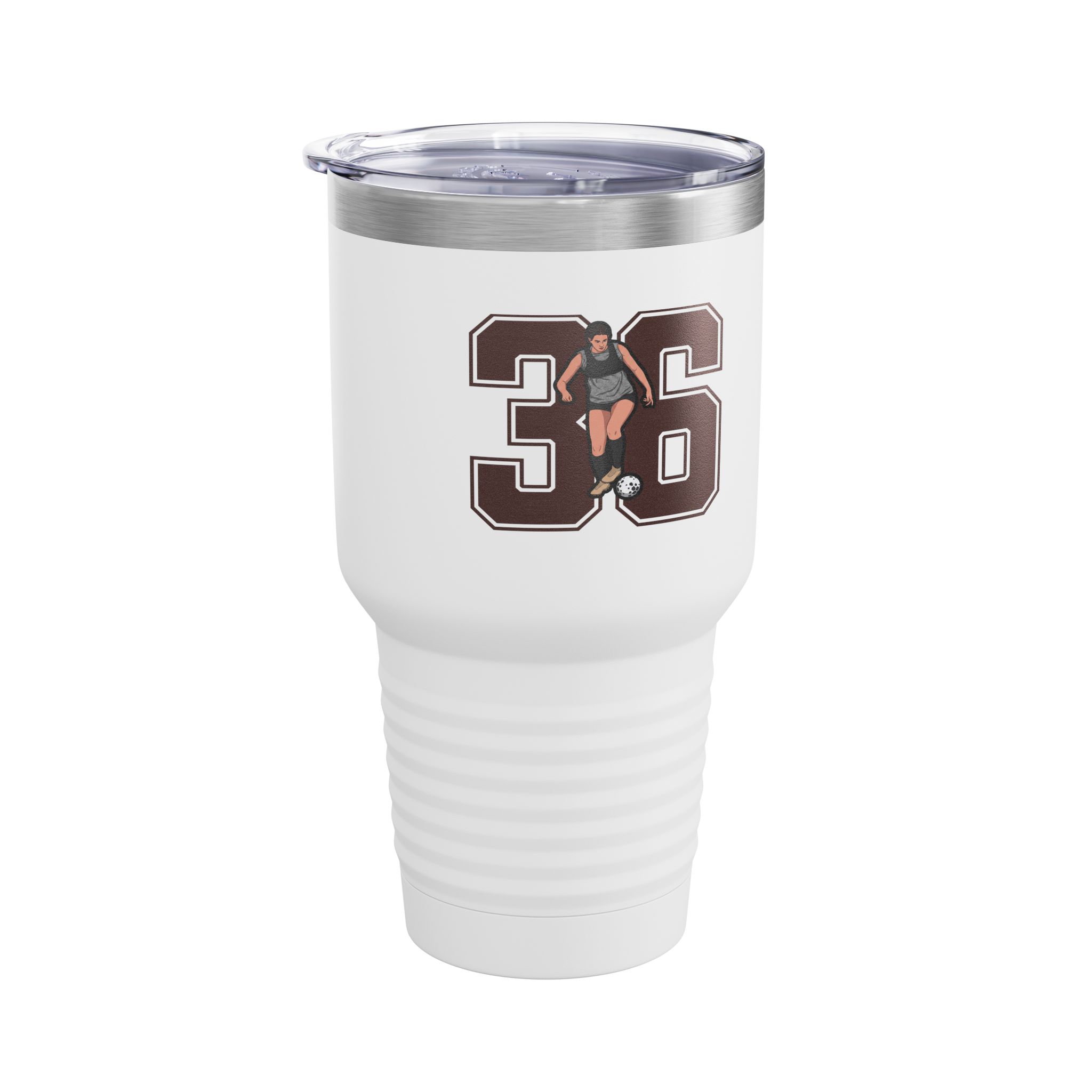 30oz Tumbler — character_number in White