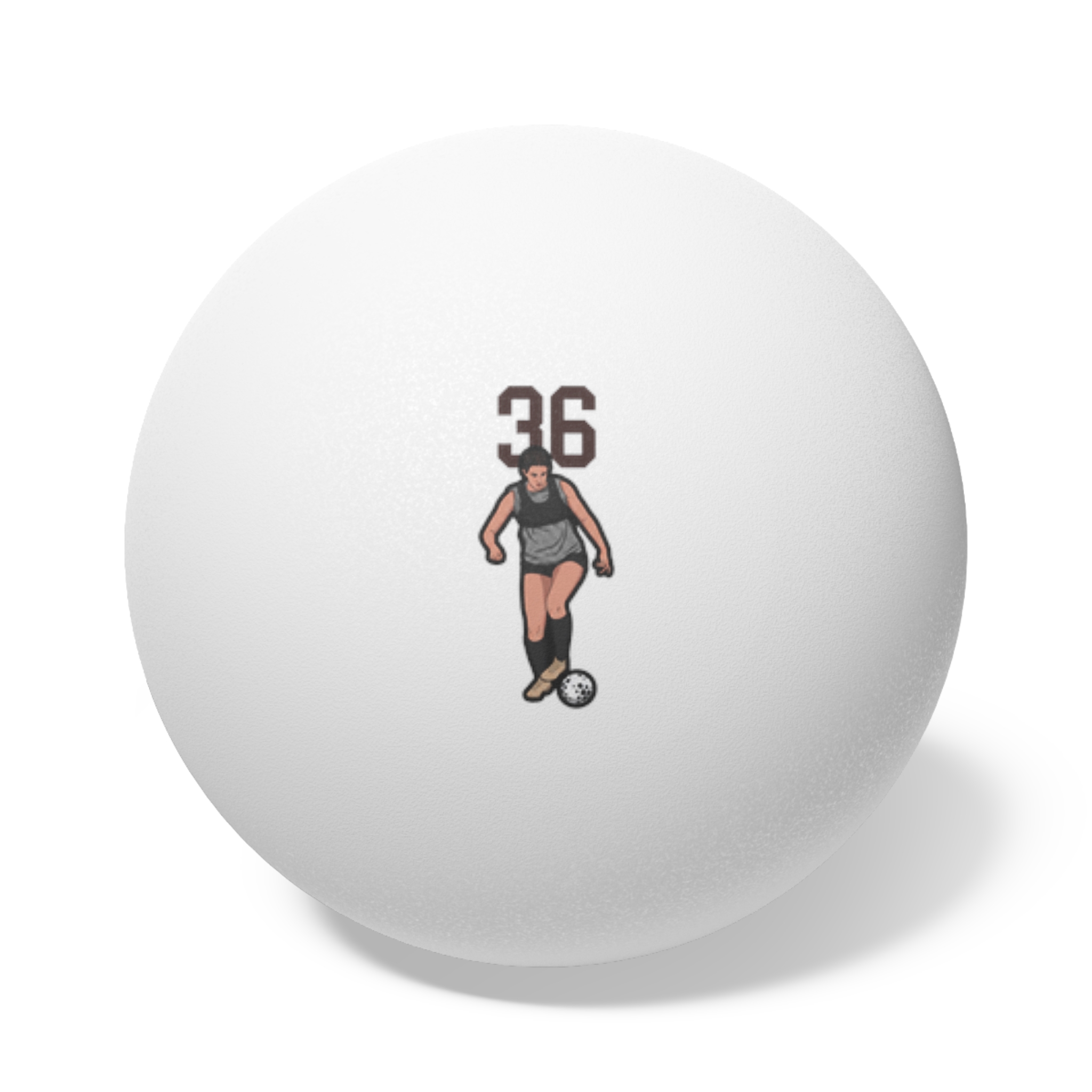 Ping Pong Balls, 6 pcs — character_number_top in White