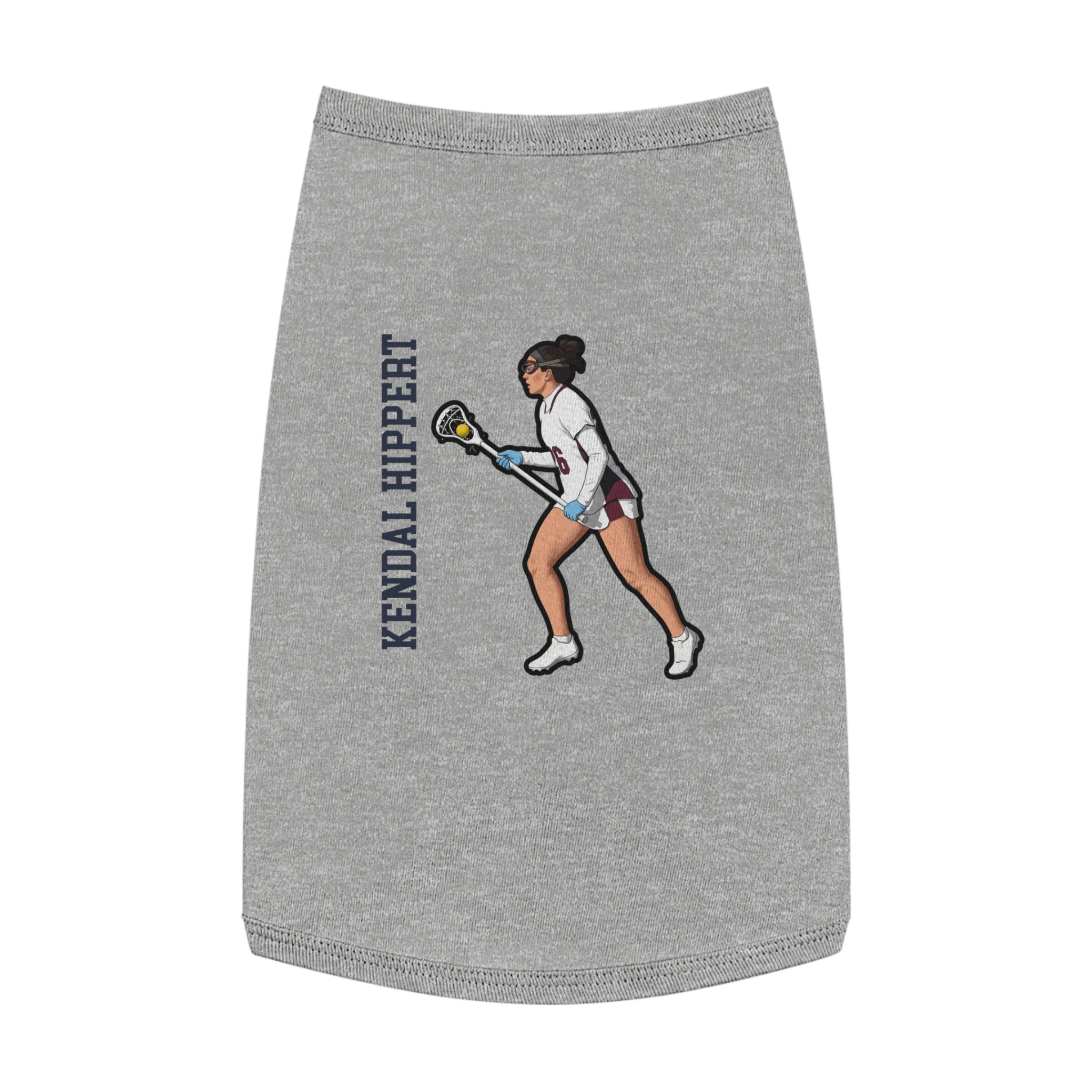 Pet Tank Top — character_name_vertical in White