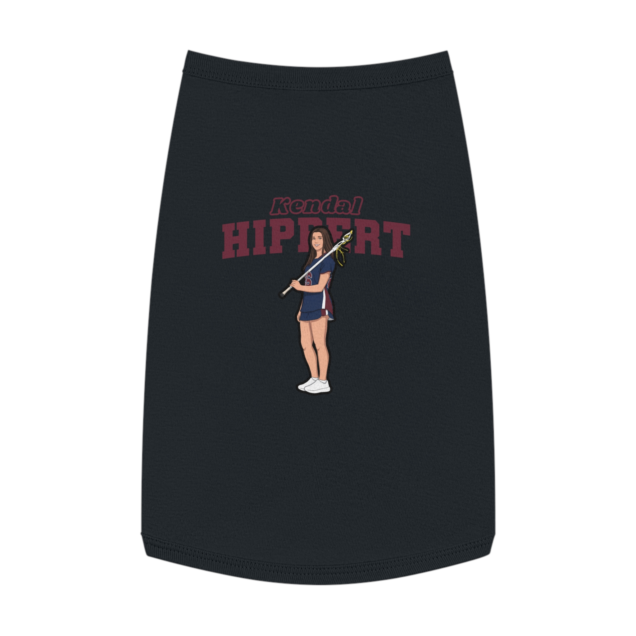 Pet Tank Top — character_name_arch in Black