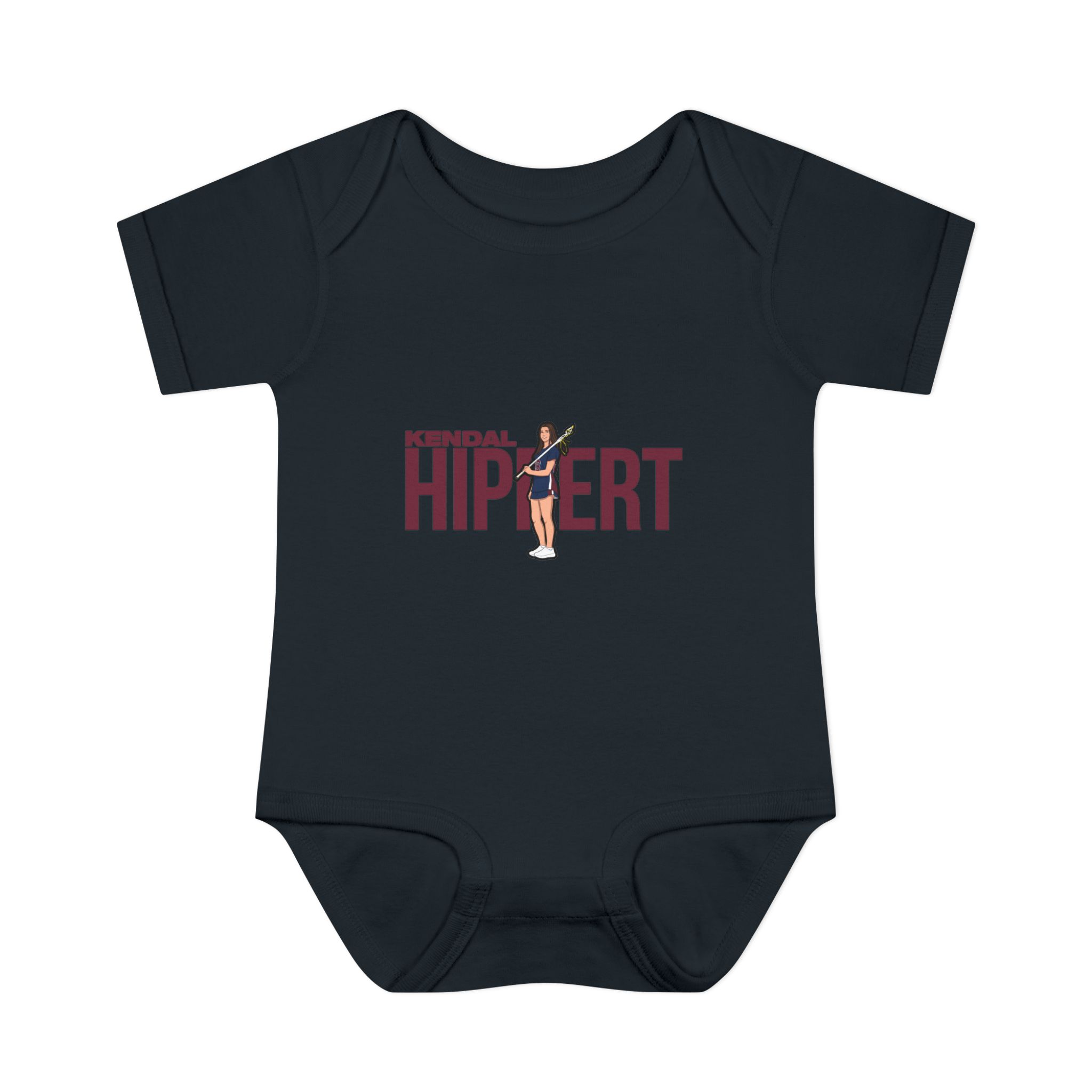 Baby Onesie — character_player_name in Black