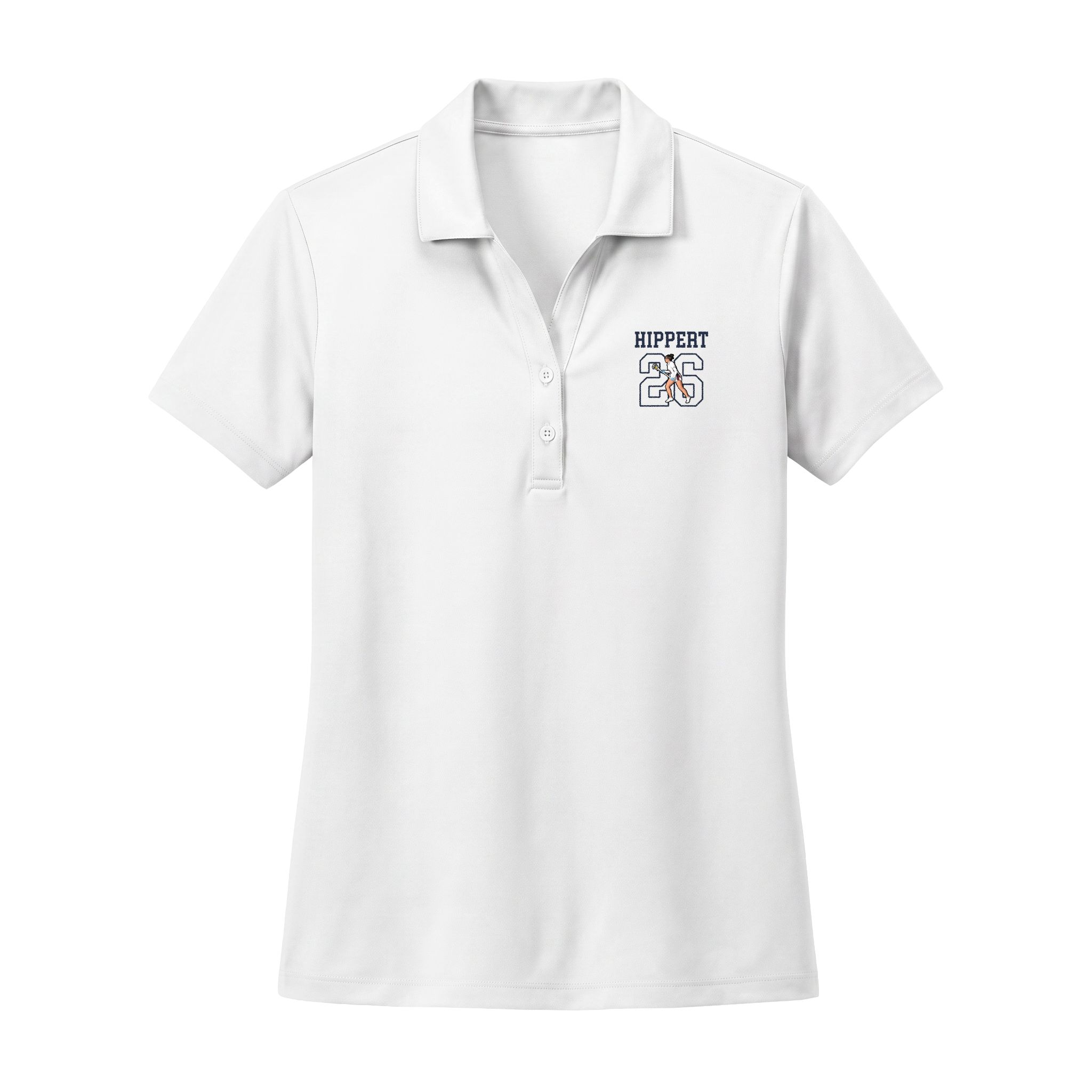 Women's Polo — character_shirsey in White