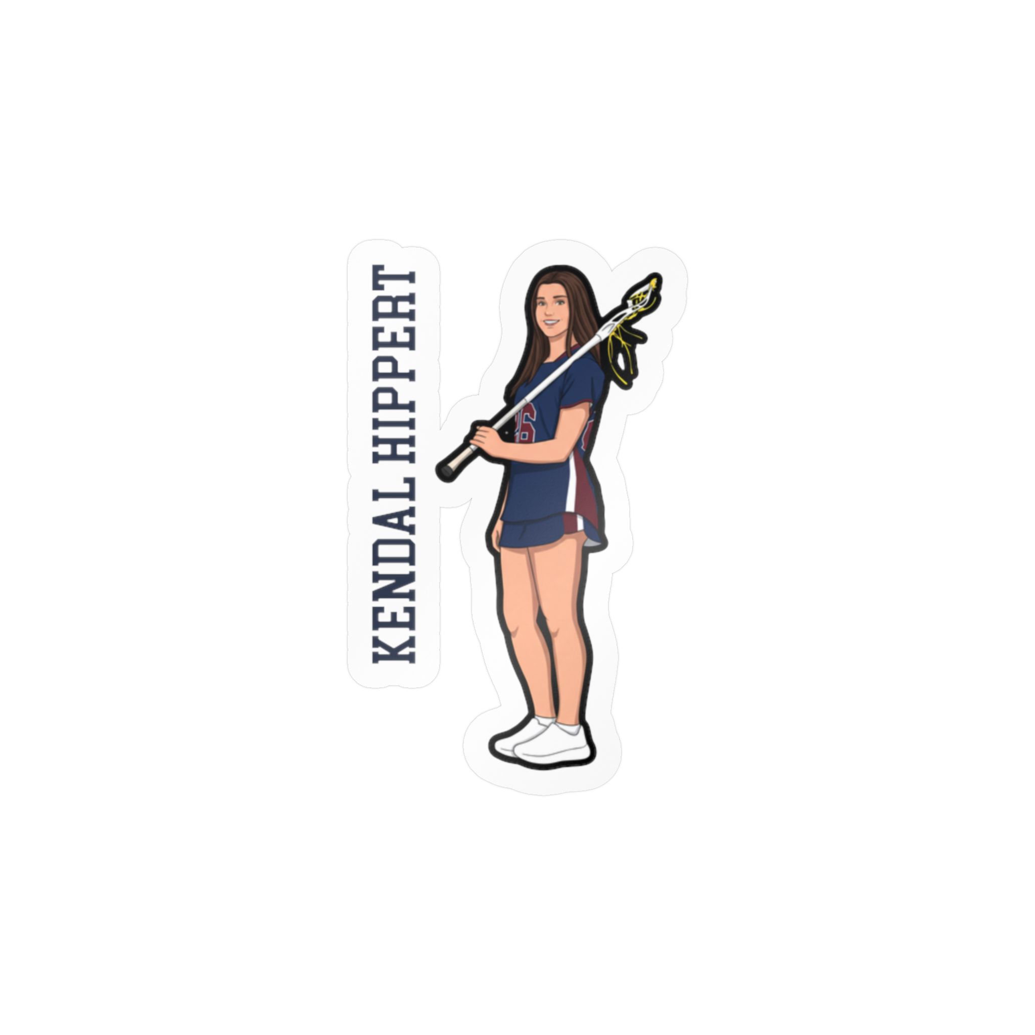 Vinyl Sticker — character_name_vertical in Classic