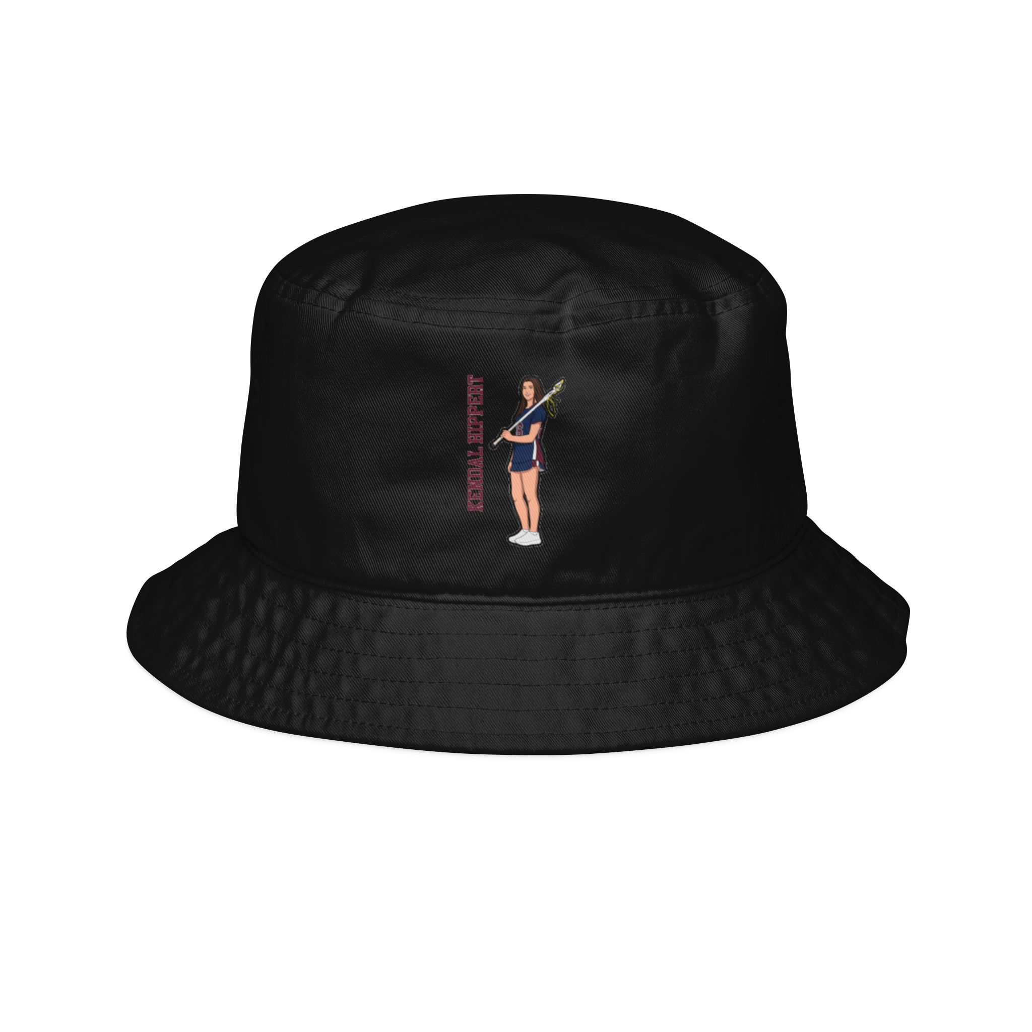 Bucket Hat — character_name_vertical in Black
