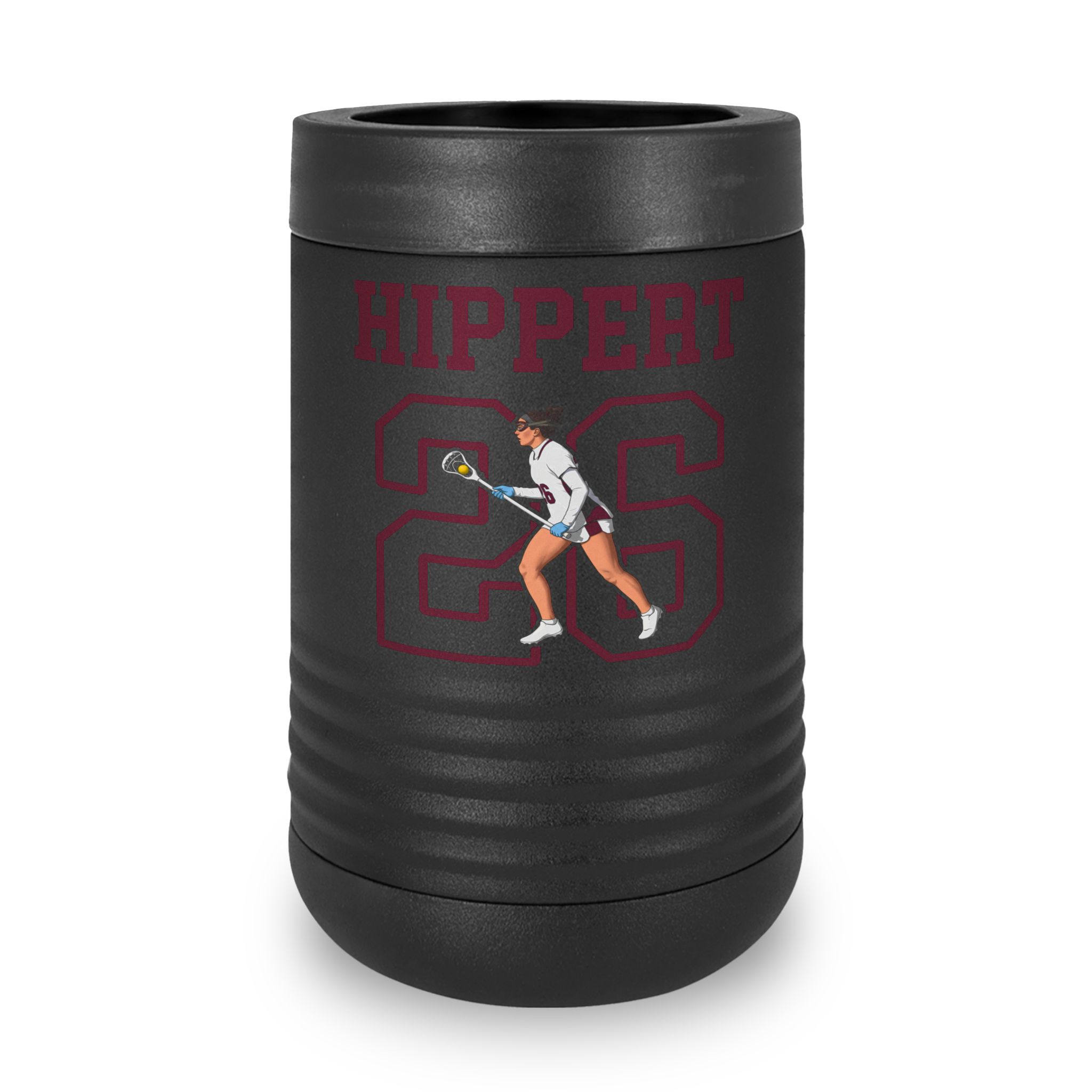 Stainless Can Cooler — character_shirsey in Black